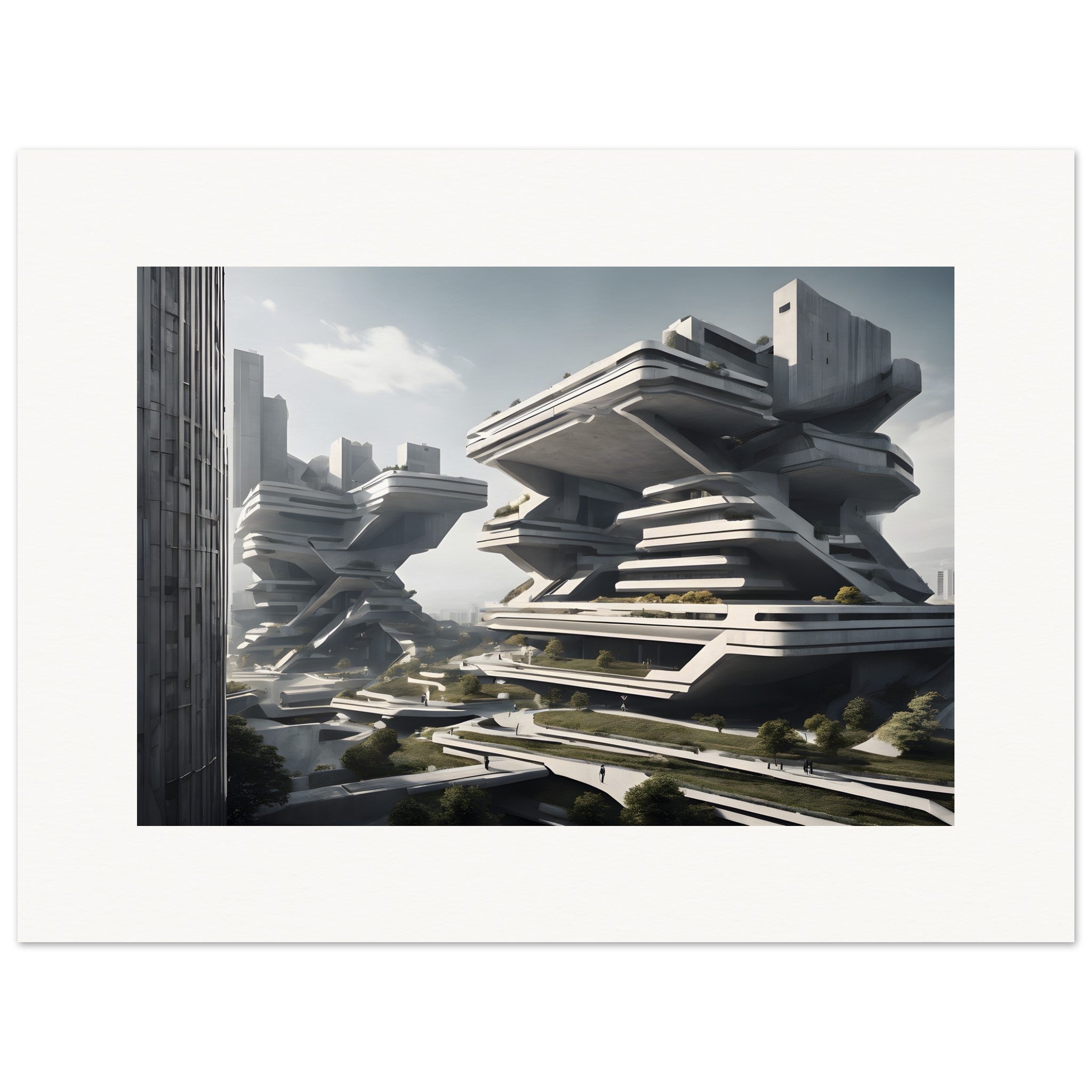 Brutalismo, Città futuristica - Poster