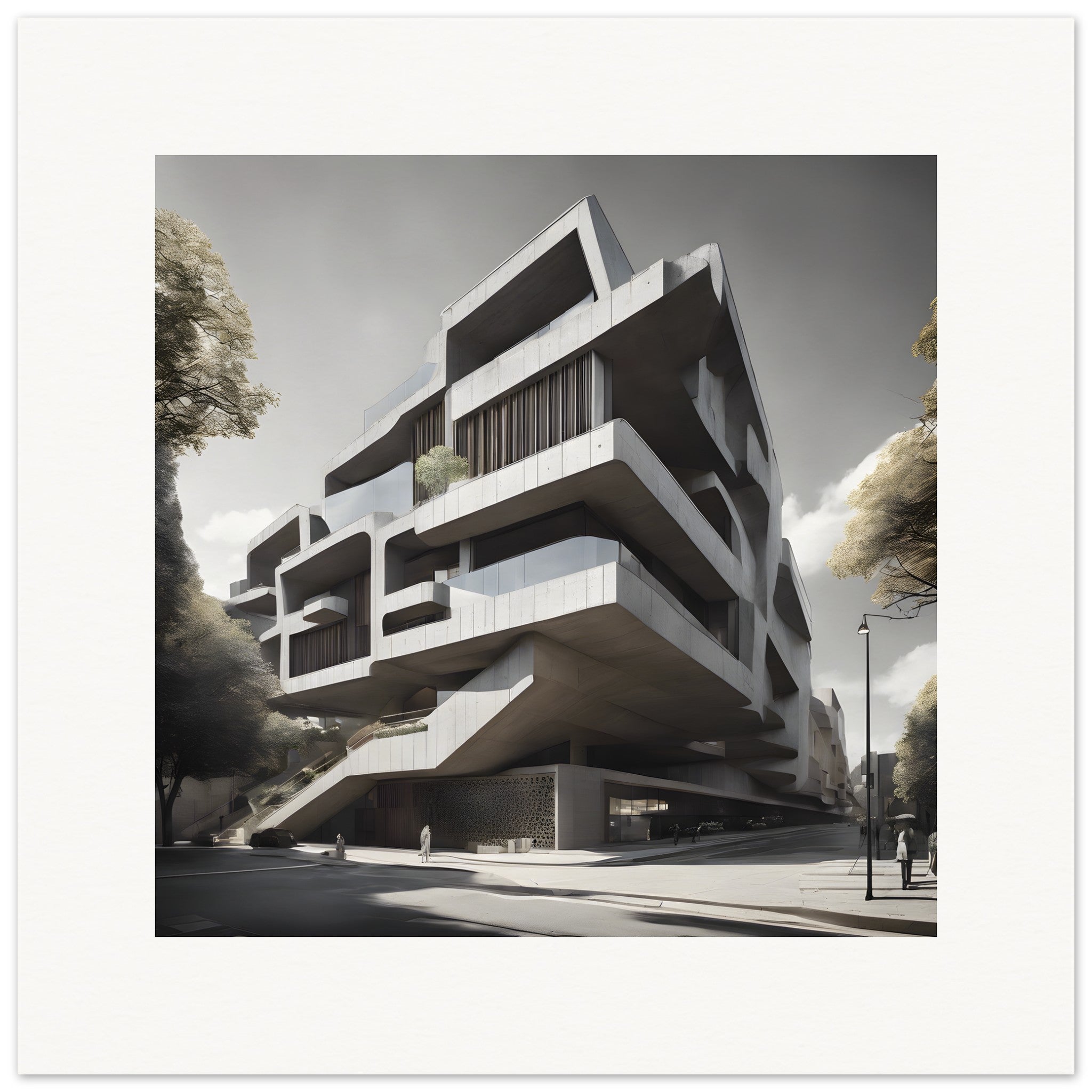 Tardo modernismo, architettura brutalista - Poster
