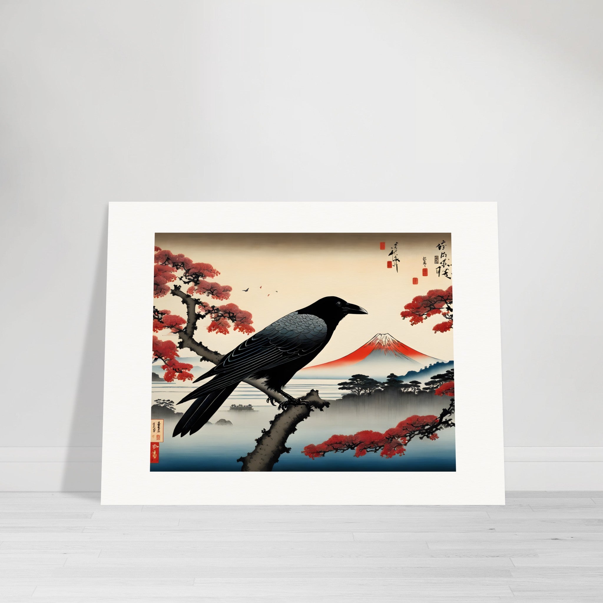 Viste poetiche ukiyo-e, momenti fugaci, Corvo - Poster