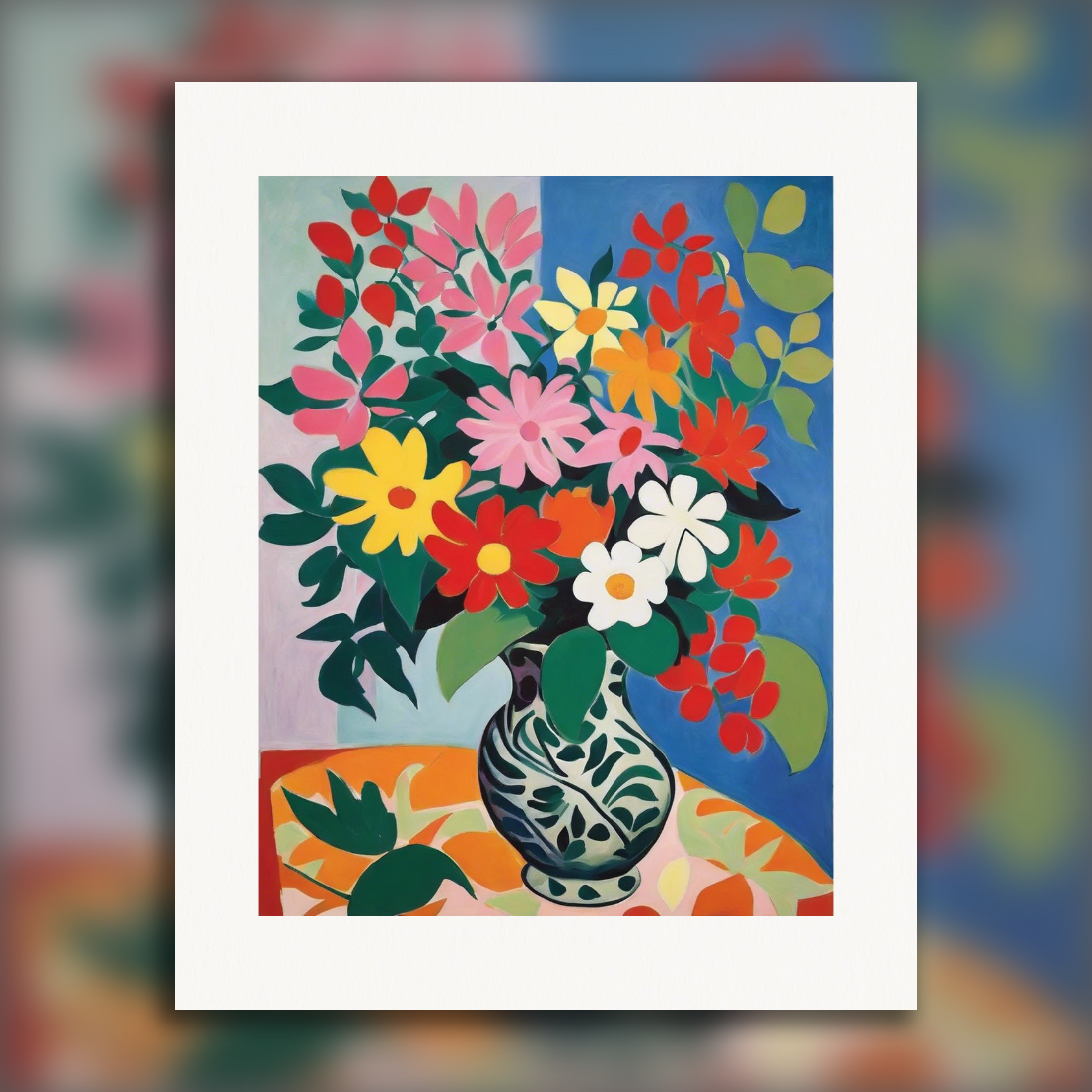 Forme espressive e astratte, sensibilità decorativa, Fiori - Poster