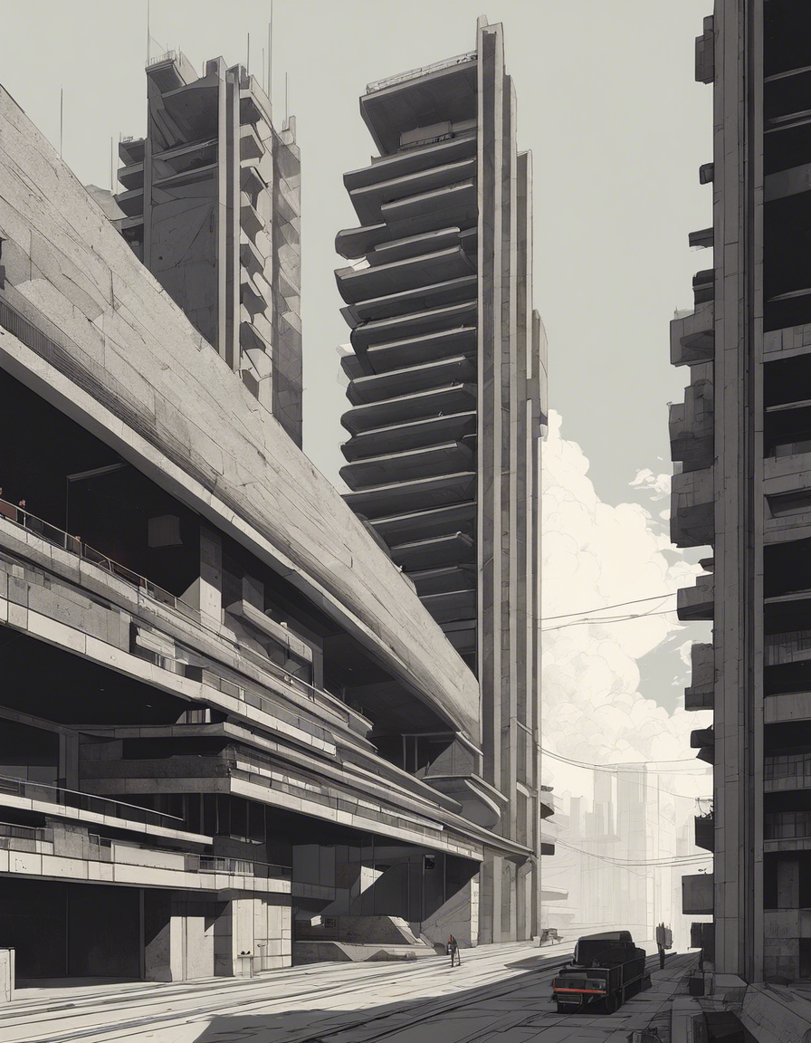 Lo-fi, Architecture brutaliste - Affiche