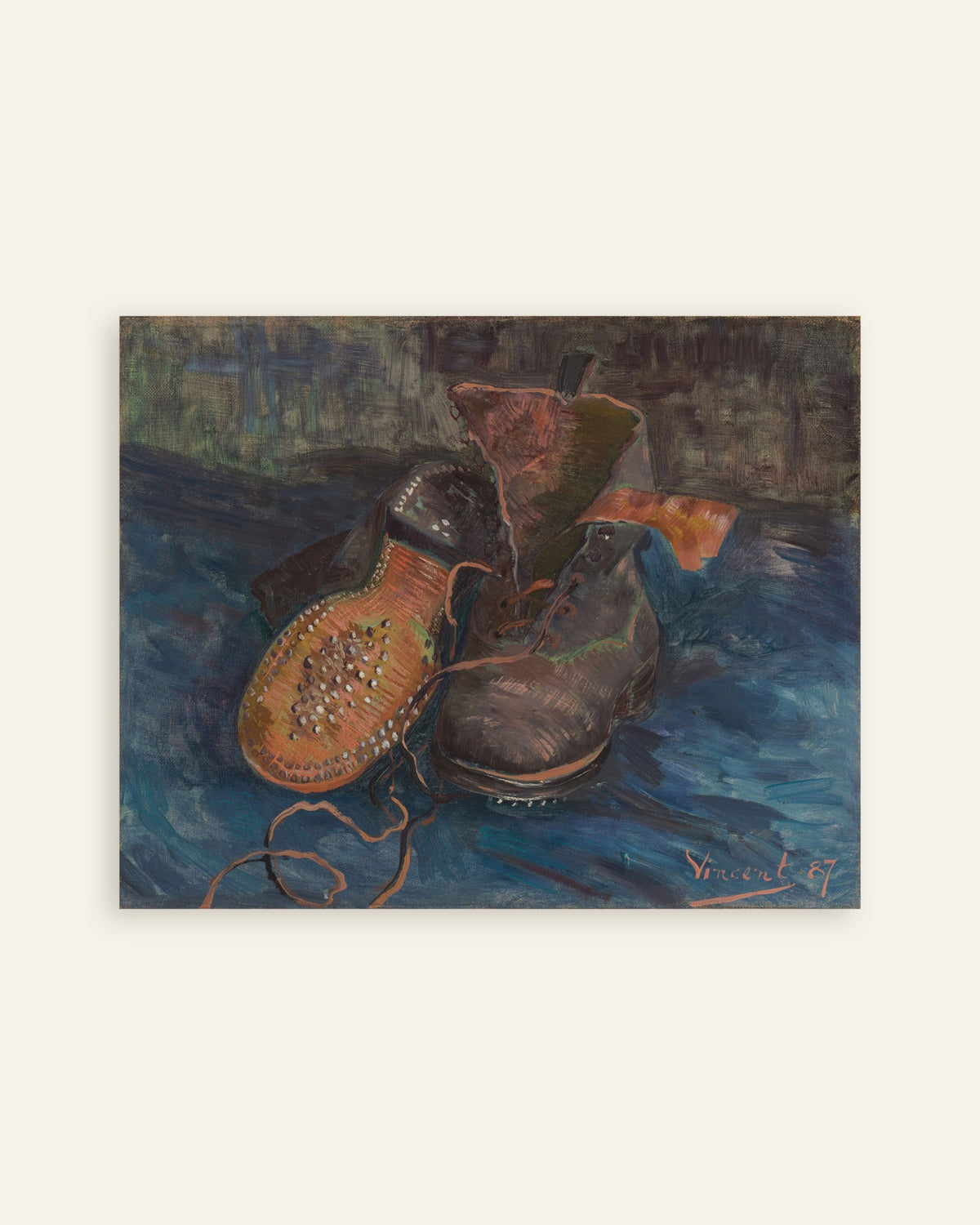 Poster di Un paio di stivali (1887) di Vincent van Gogh, miniatura