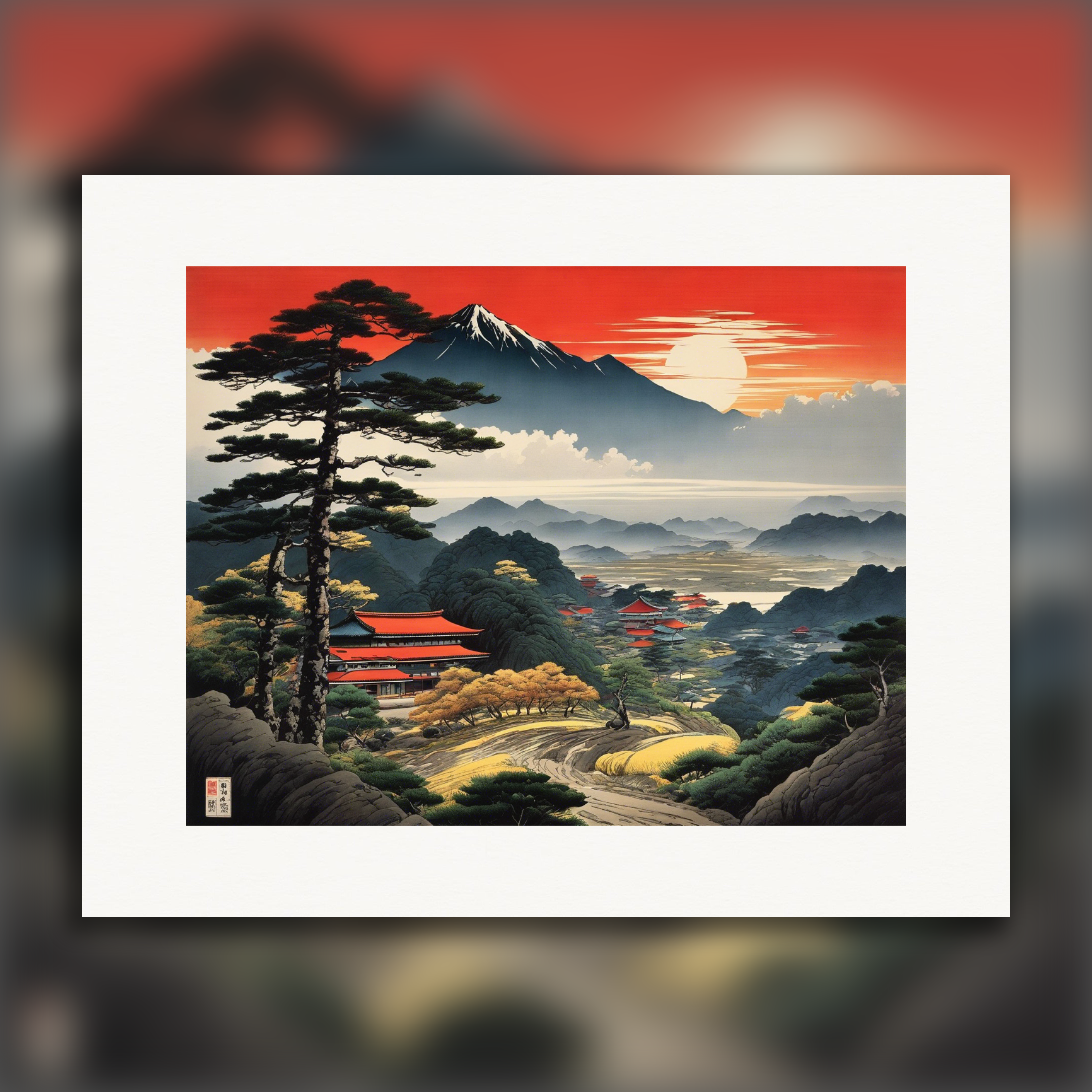 Poster Paysage Japonais
