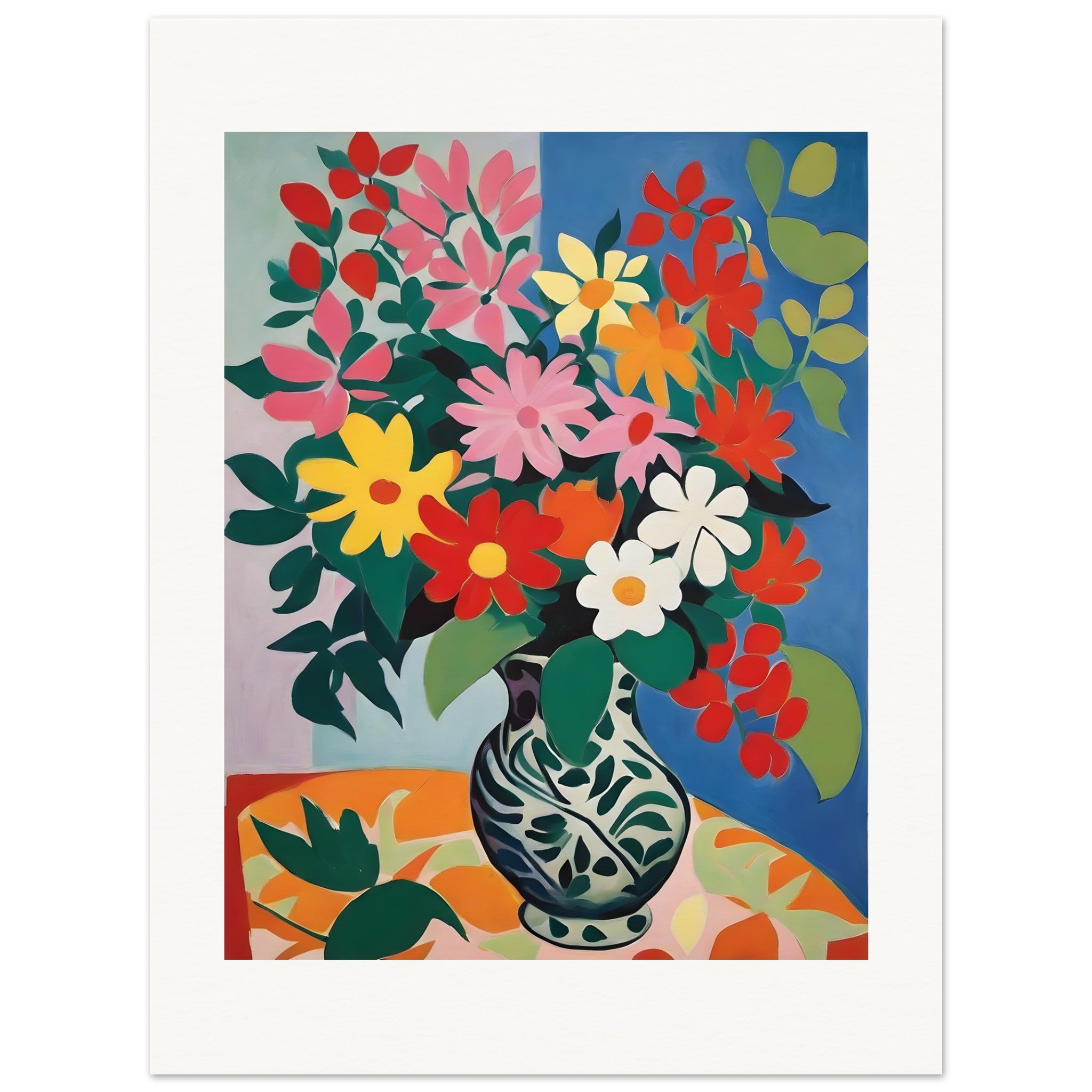Forme espressive e astratte, sensibilità decorativa, Fiori - Poster