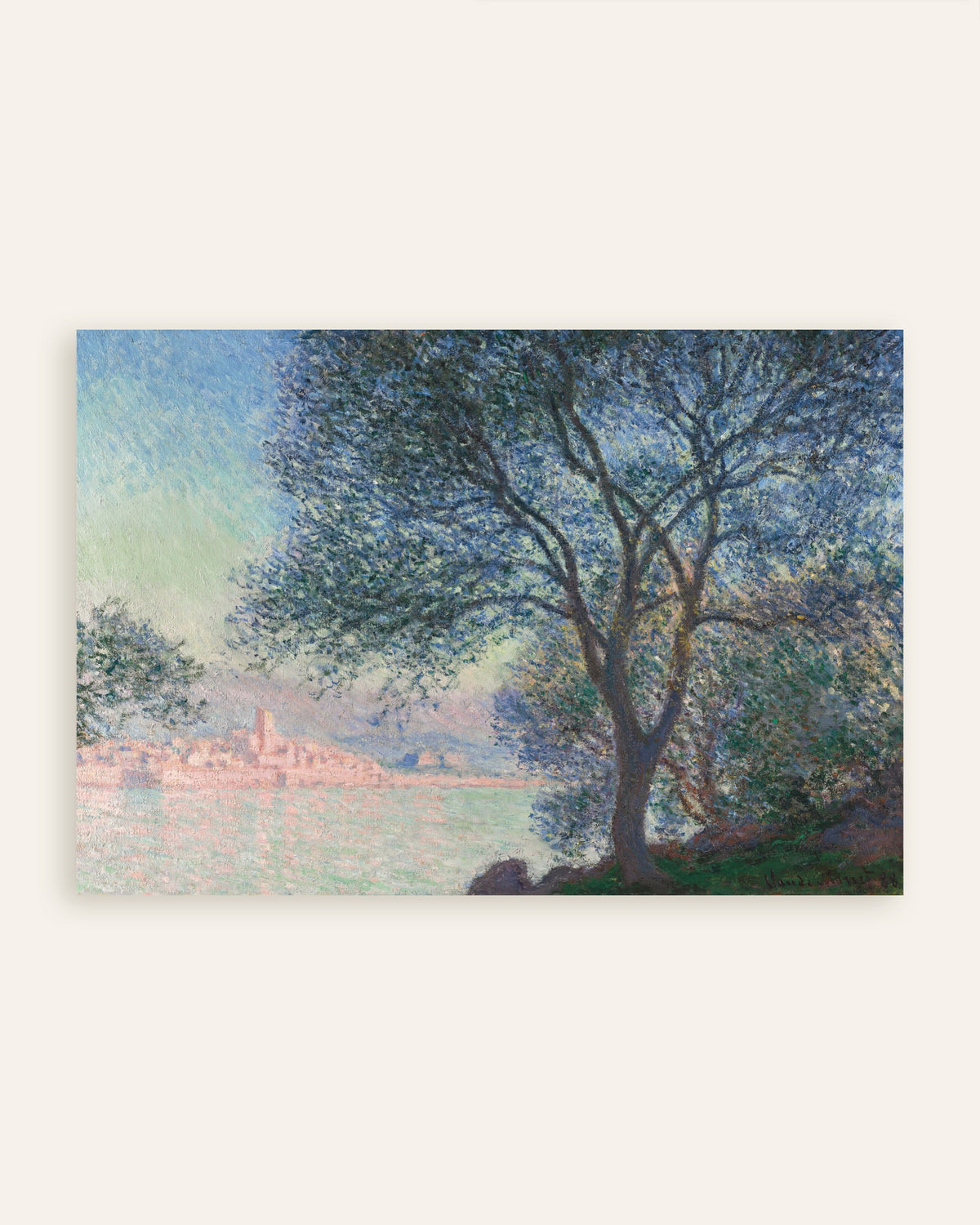 Affiche Antibes vue de la Salis (1888) de Claude Monet, miniature