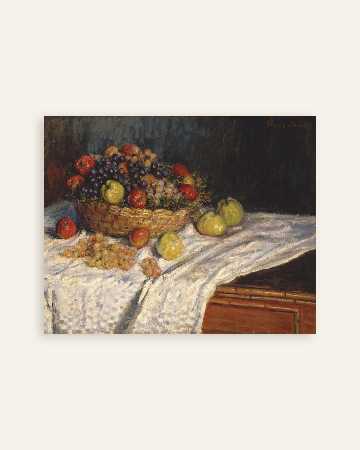 Poster Mele e uva (1879–1880) di Claude Monet, miniatura