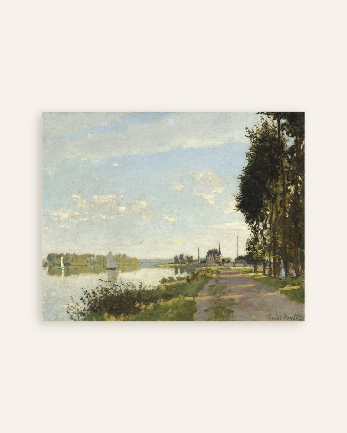 Poster Argenteuil (circa 1872) di Claude Monet, miniatura