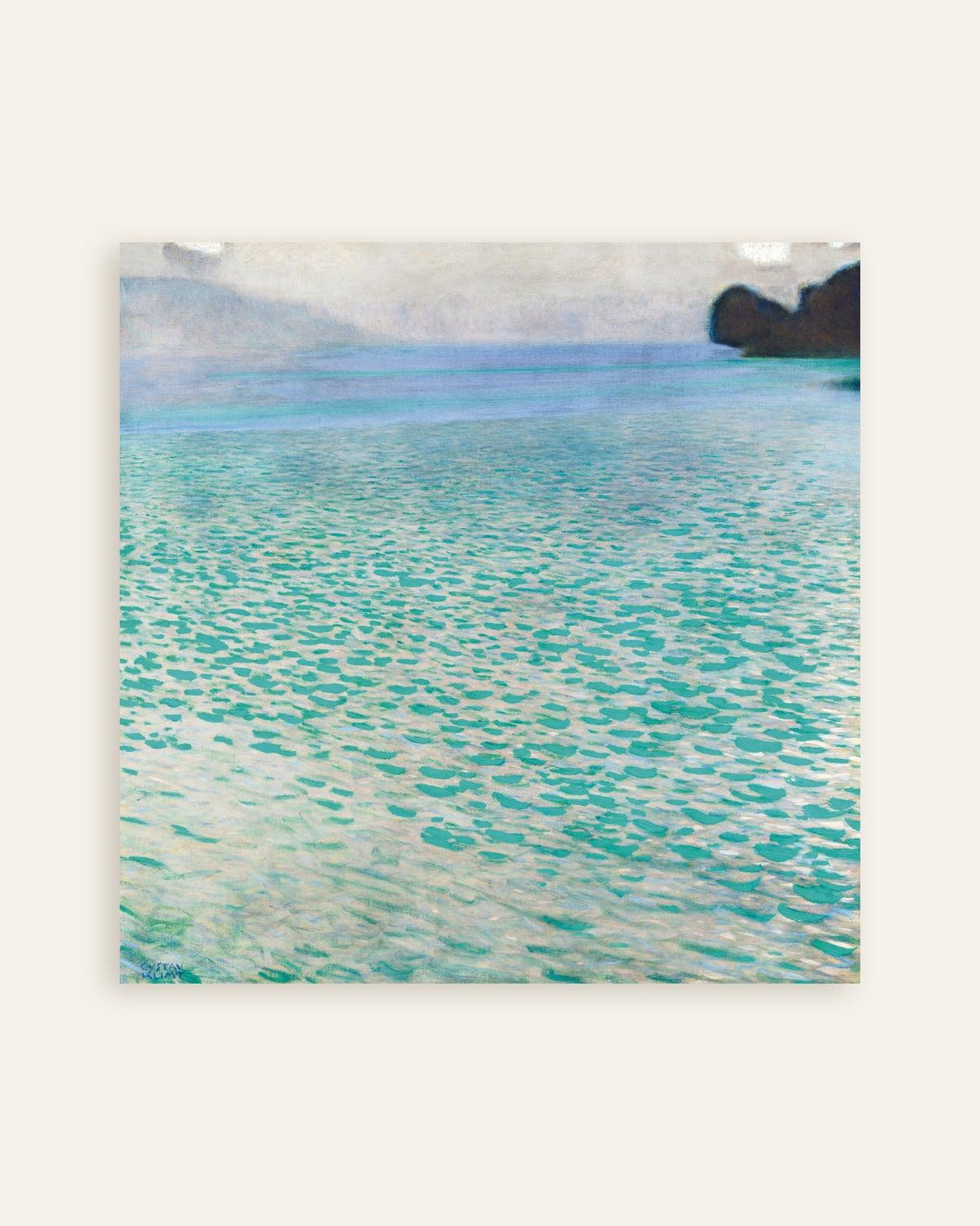 Poster Attersee (1900) von Gustav Klimt, Vorschaubild