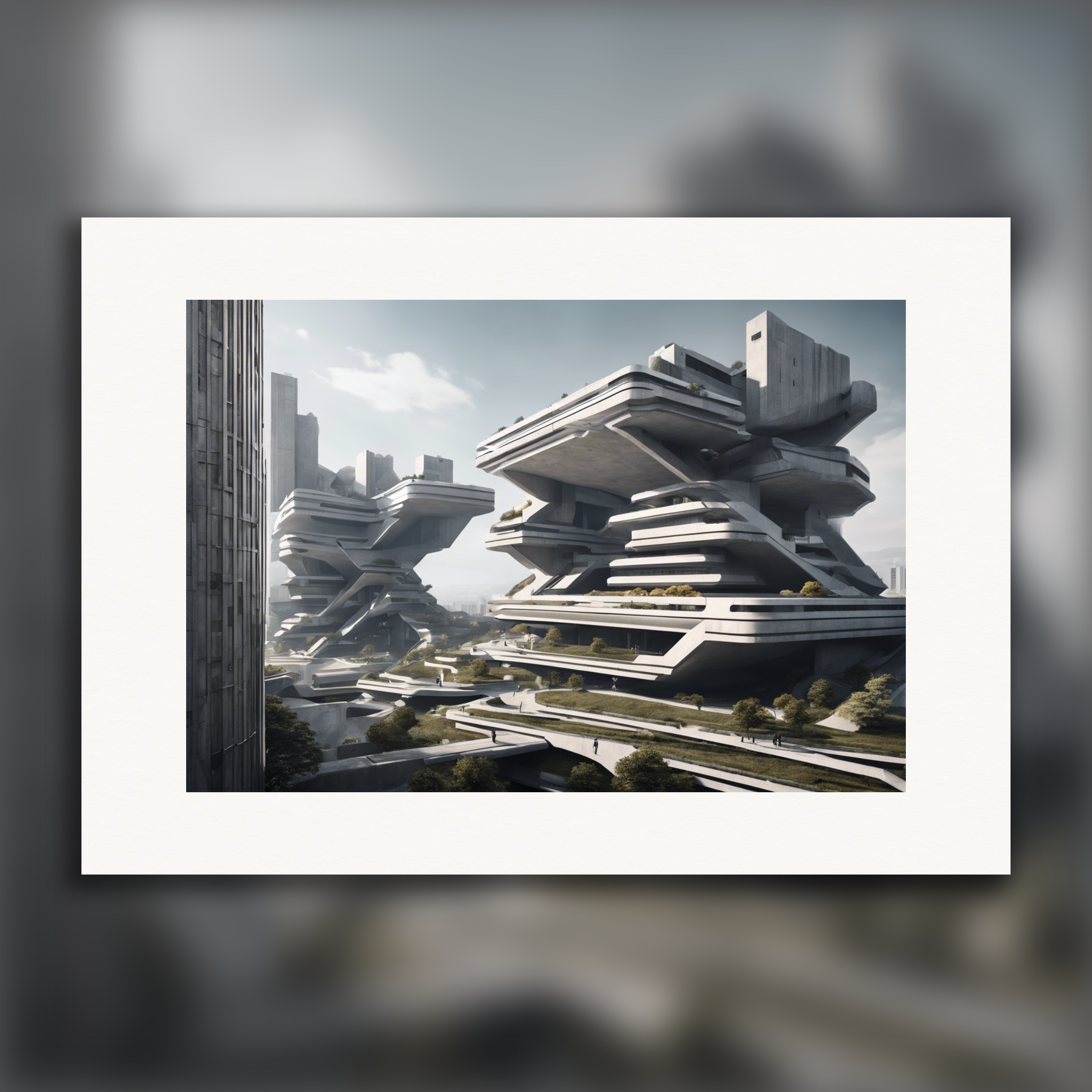Brutalismo, Città futuristica - Poster