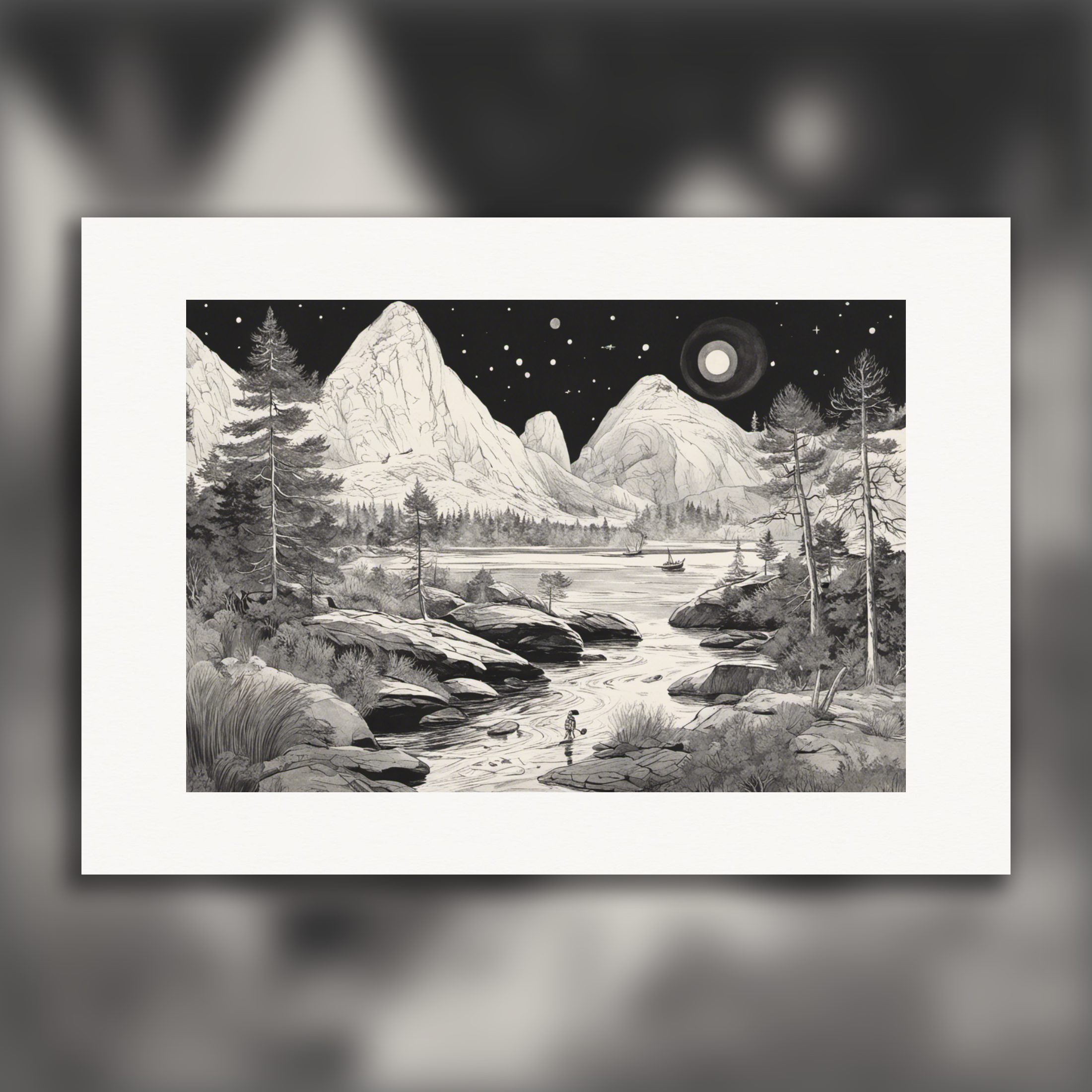 Paesaggio dei Moomins - Poster
