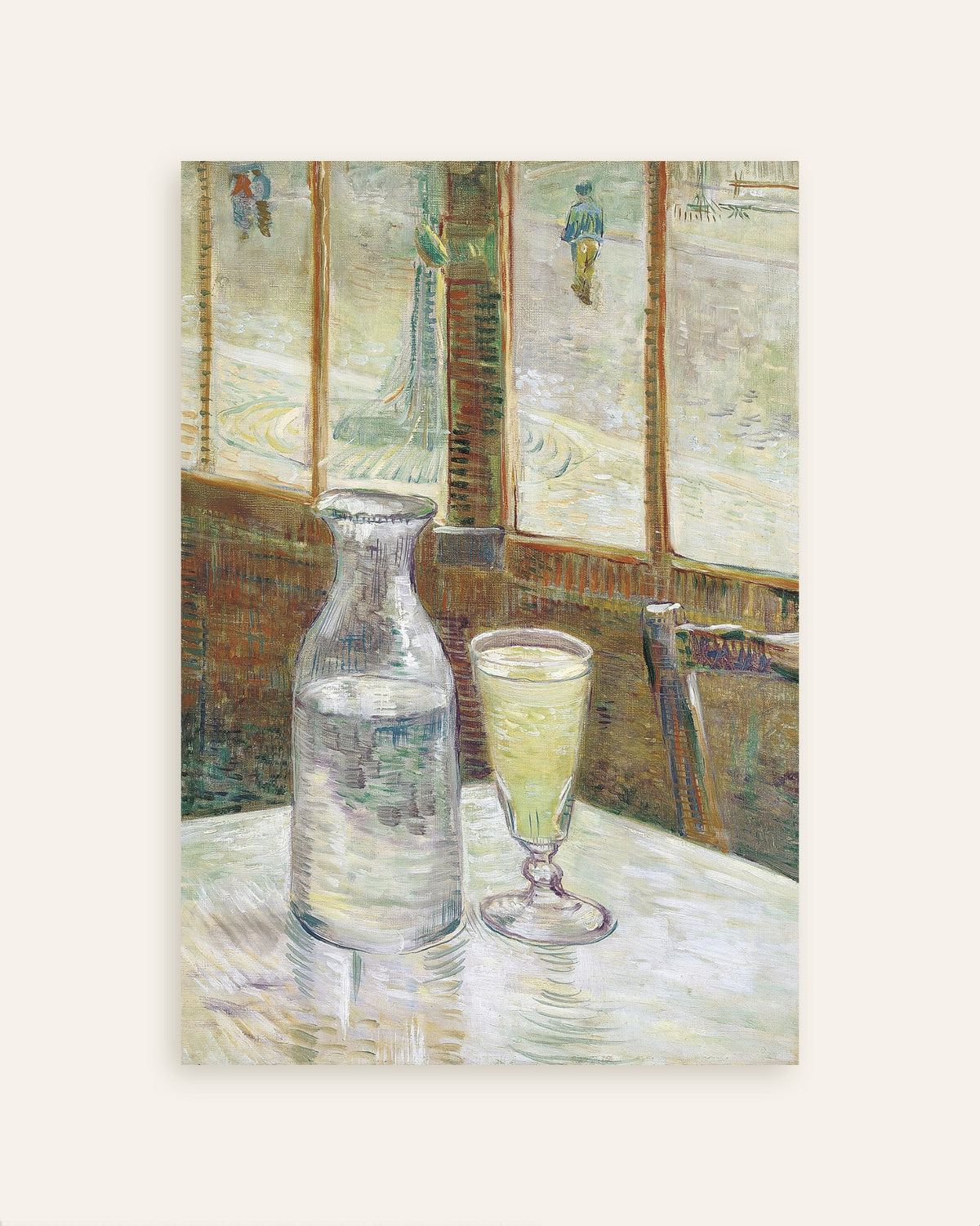 Poster von Café-Tisch mit Absinth (1887) von Vincent van Gogh, Miniaturansicht