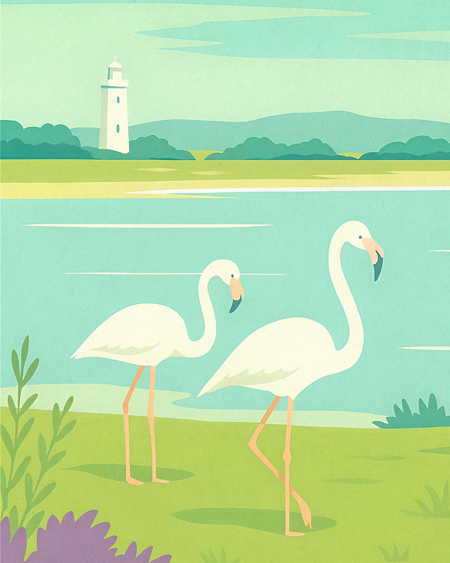 Affiche Camargue - Région française