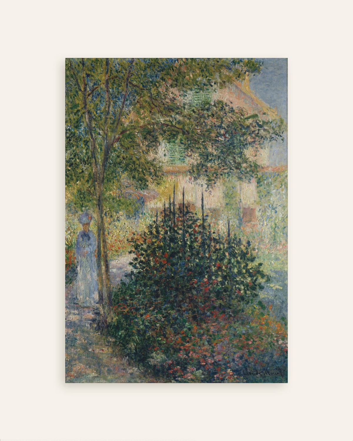 Poster Camille Monet nel giardino di Argenteuil (1876) di Claude Monet, miniatura
