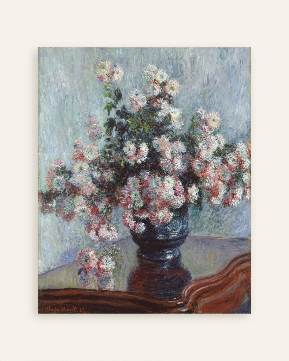 Poster Crisantemi (1882) di Claude Monet, miniatura