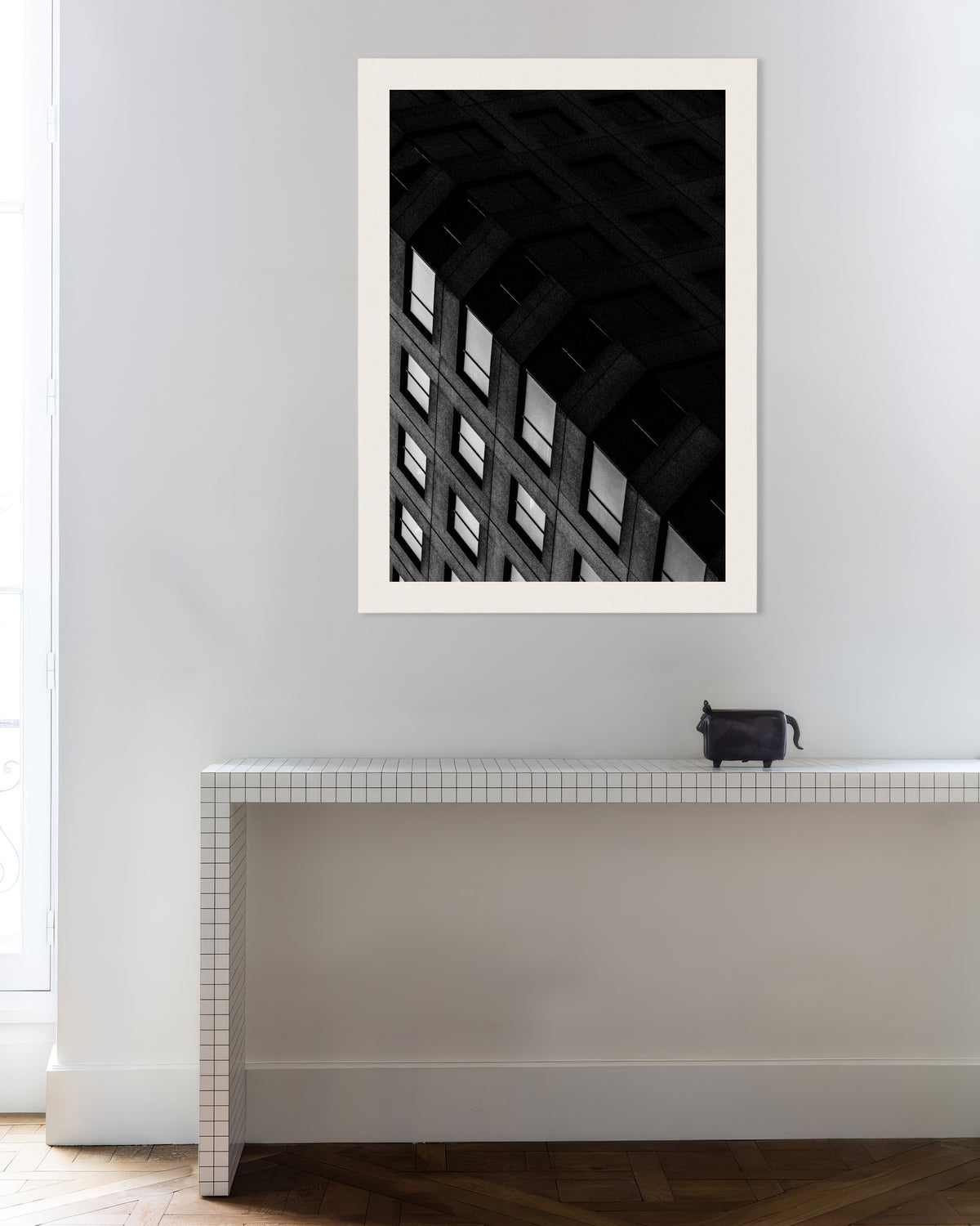 Poster «Griglia di cemento di notte»