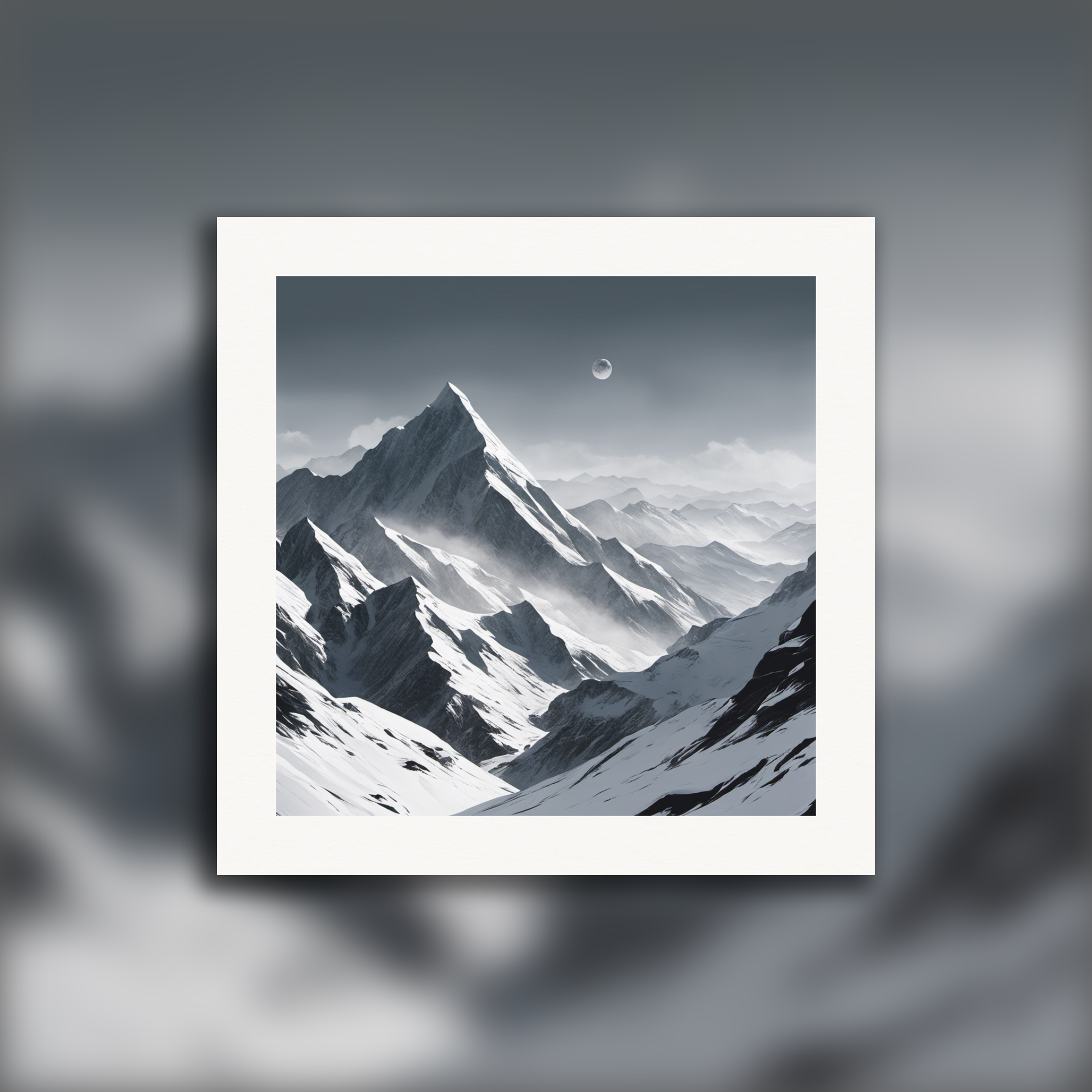 Neo-minimalismo, Montagne - Poster
