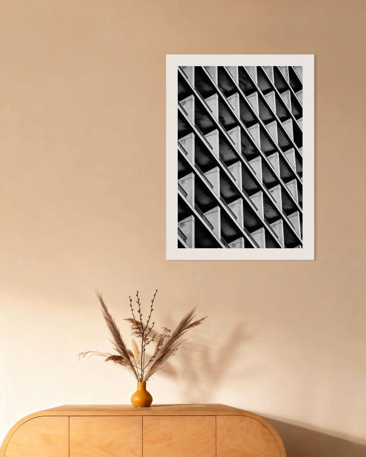 Affiche « Rythme diagonal des balcons »