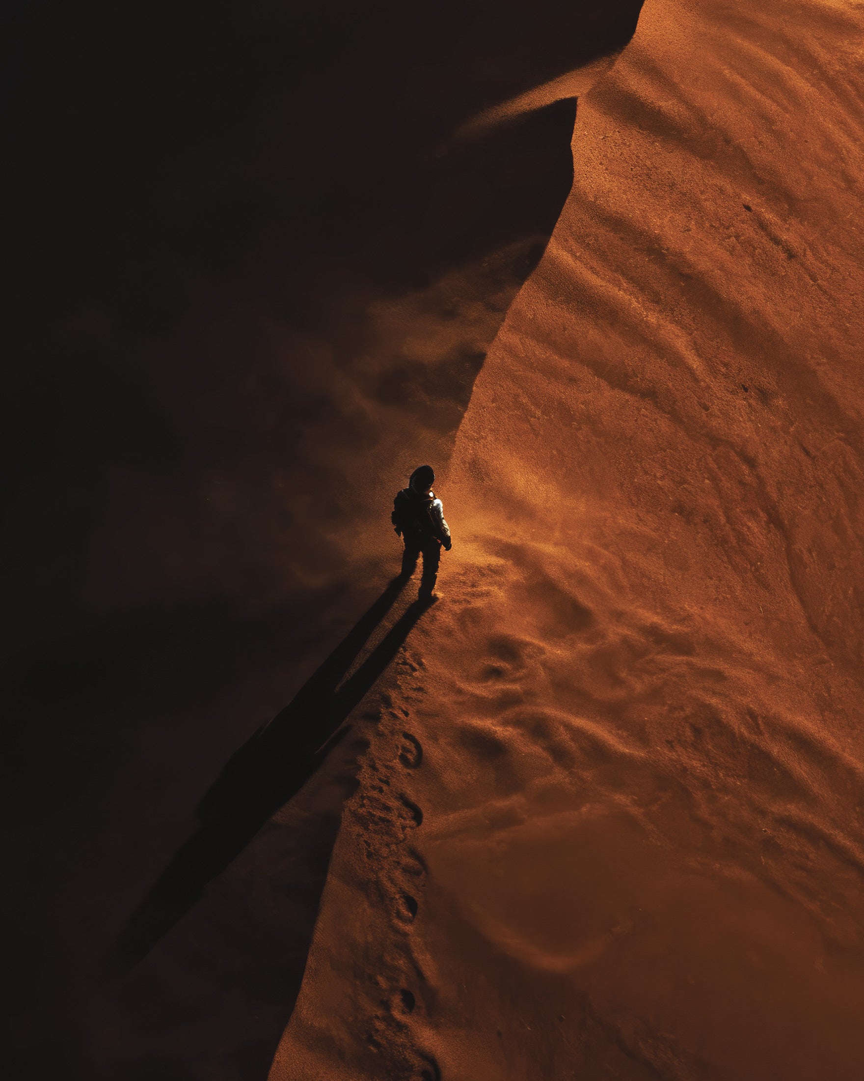 Dune Ridge Poster, Wüstenhorizont Kunstdruck