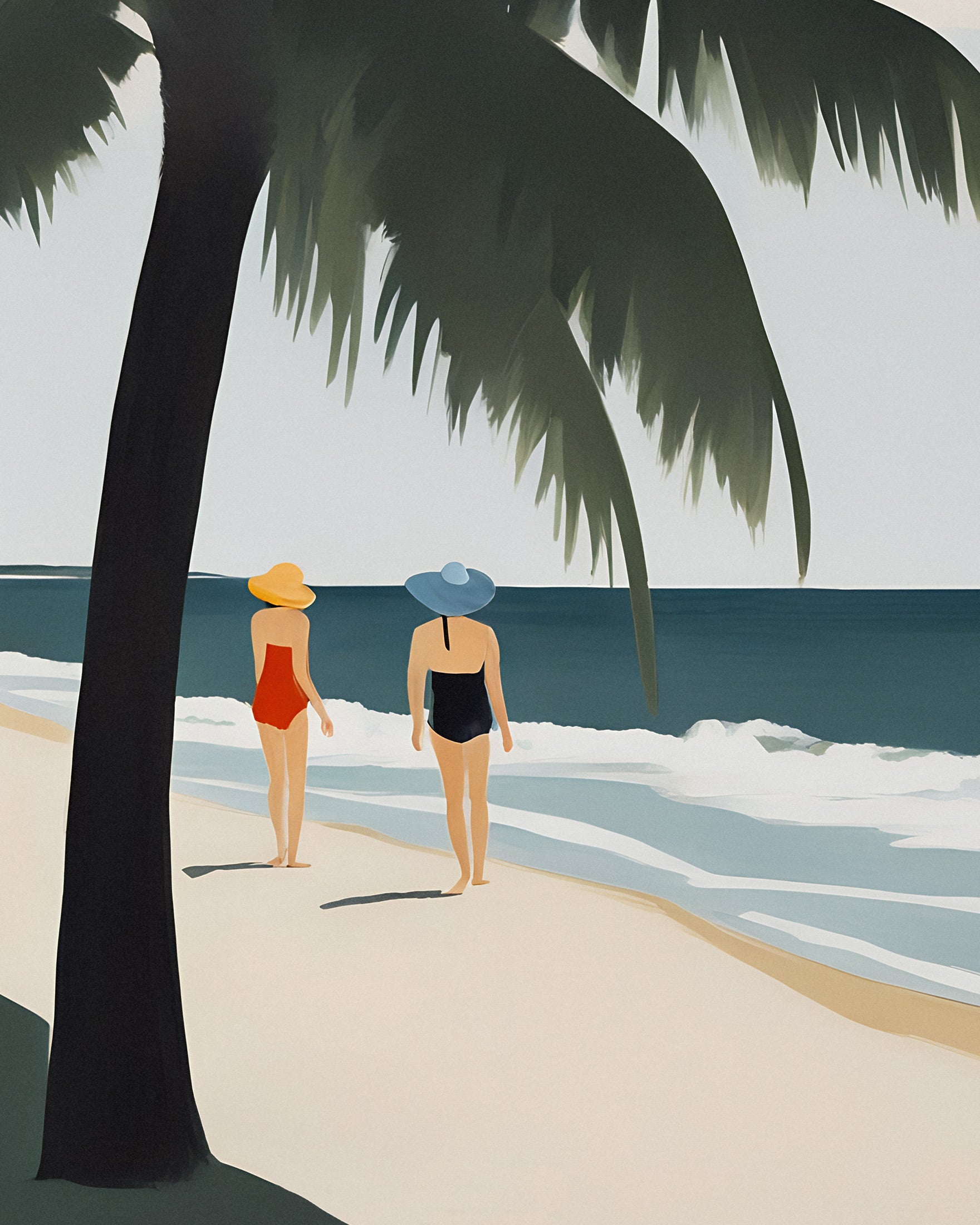 Émilie & Natacha on the beach