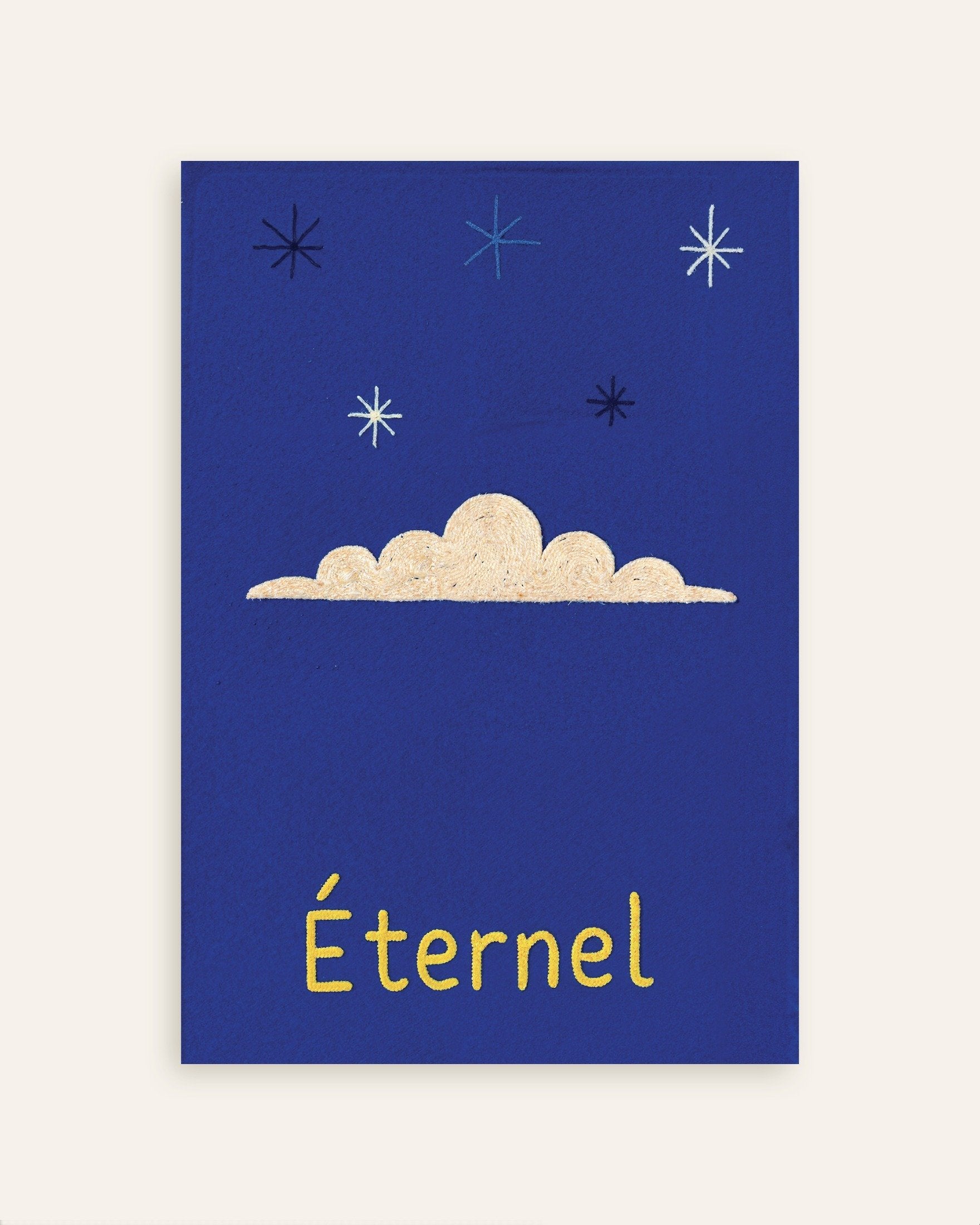 Poster of Éternel Night Sky - Typographic Art Print, thumbnail