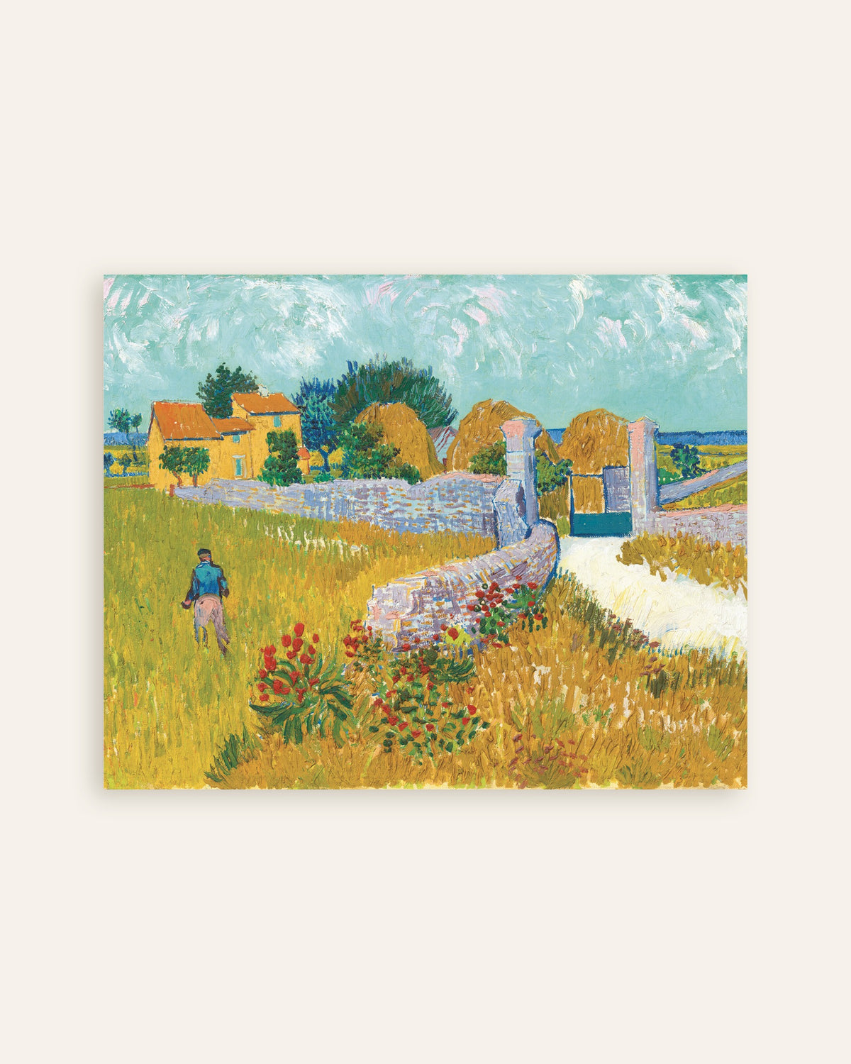 Poster de Ferme en Provence (1888) de Vincent van Gogh, en miniature