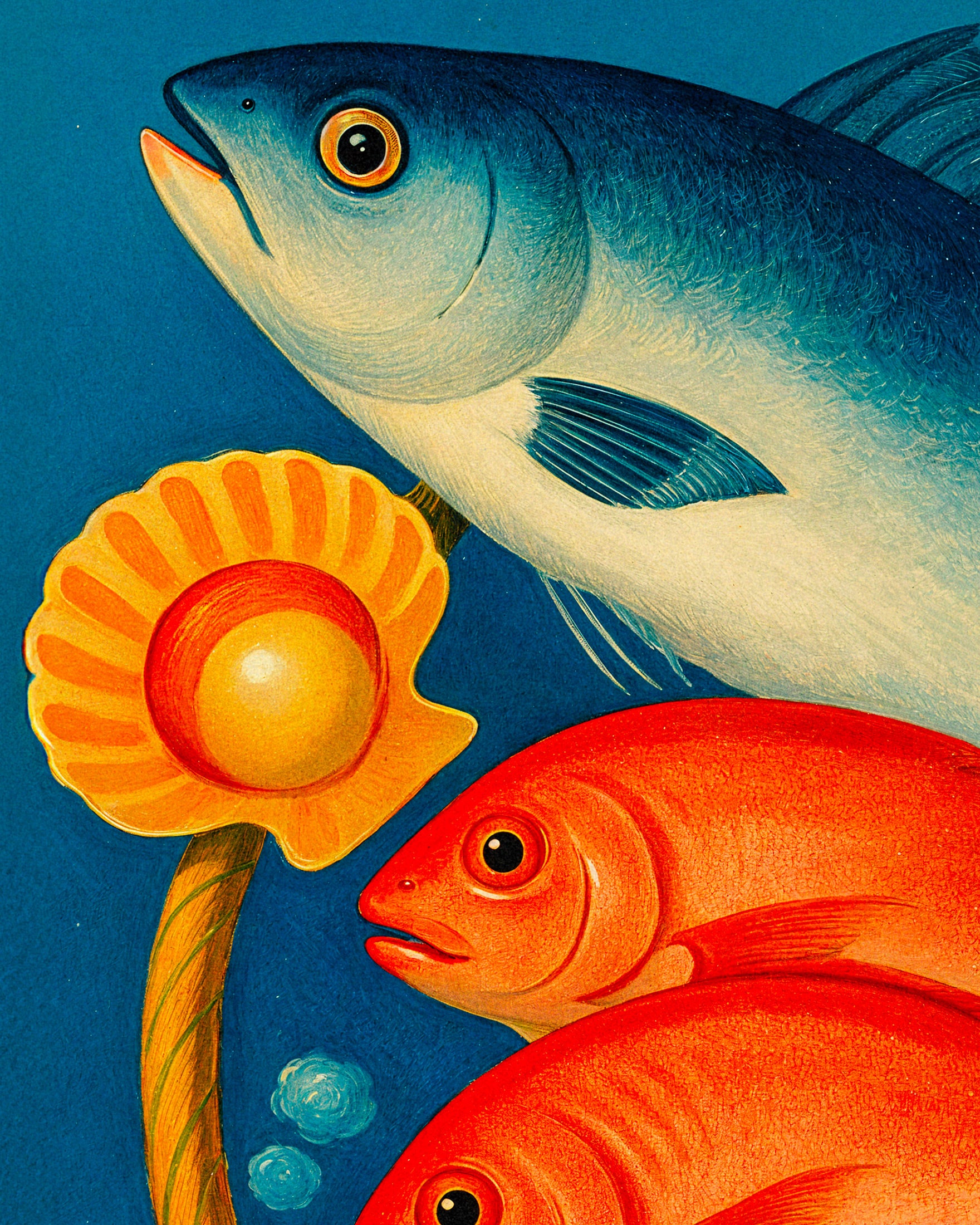 Poster Poissons - Pour Poissonnerie, Cuisine