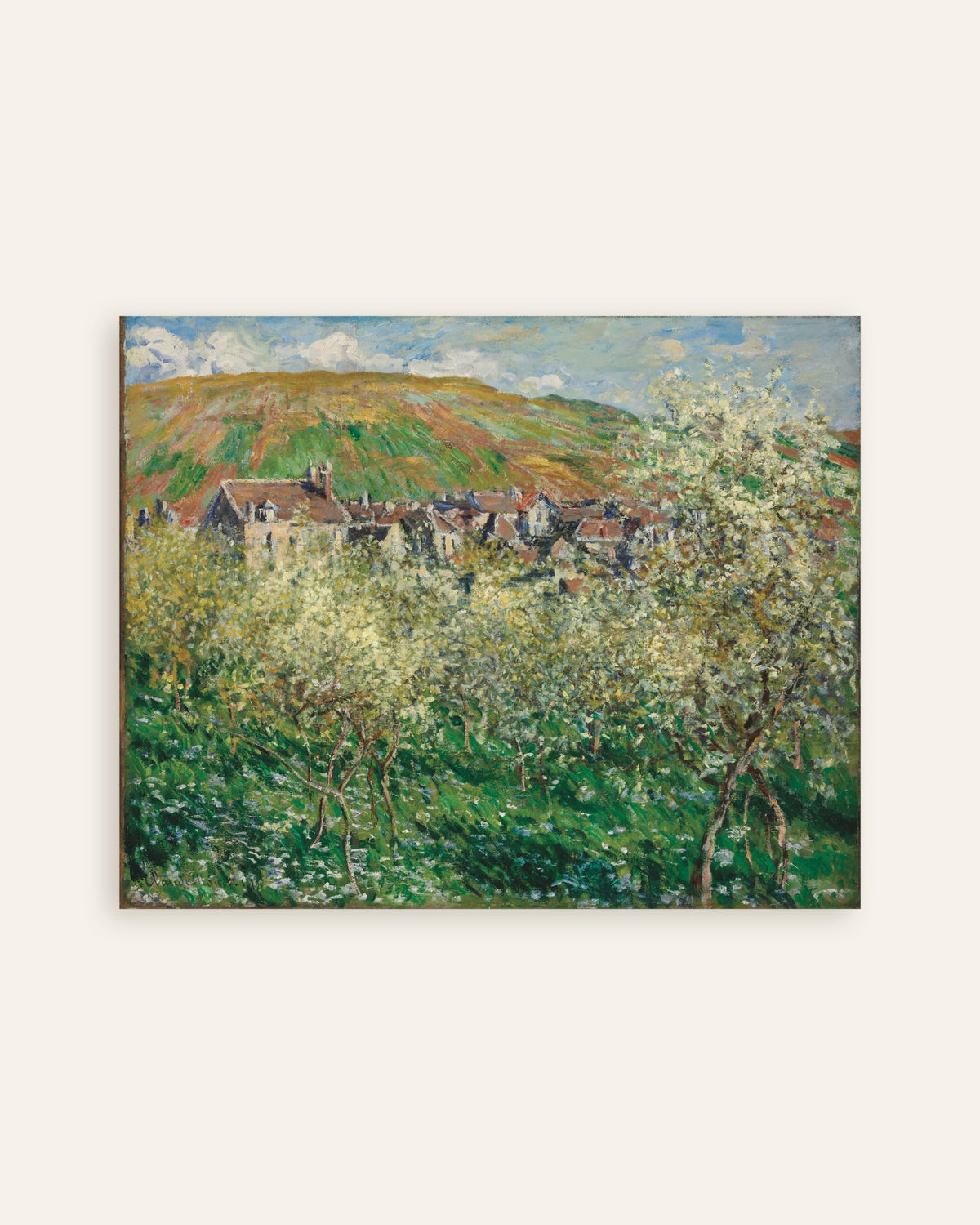 Affiche Pruniers en fleurs (1879) de Claude Monet, miniature