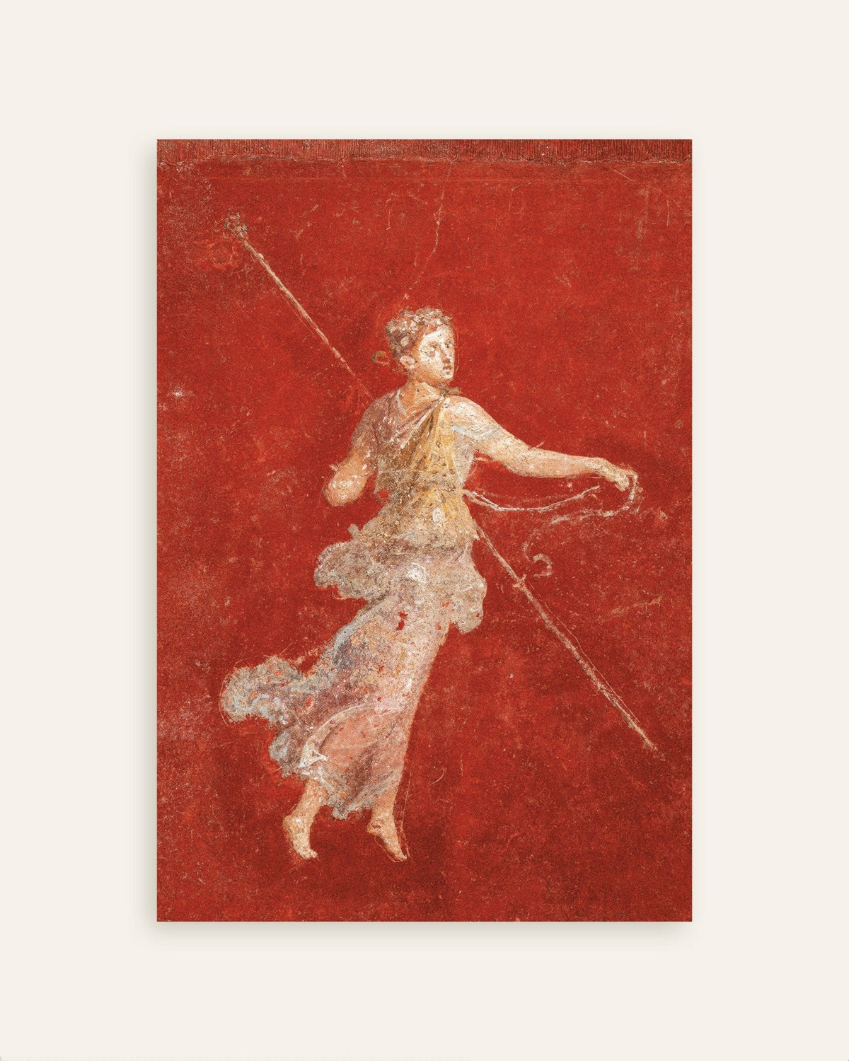 Poster dell'affresco della menade volante da Pompei