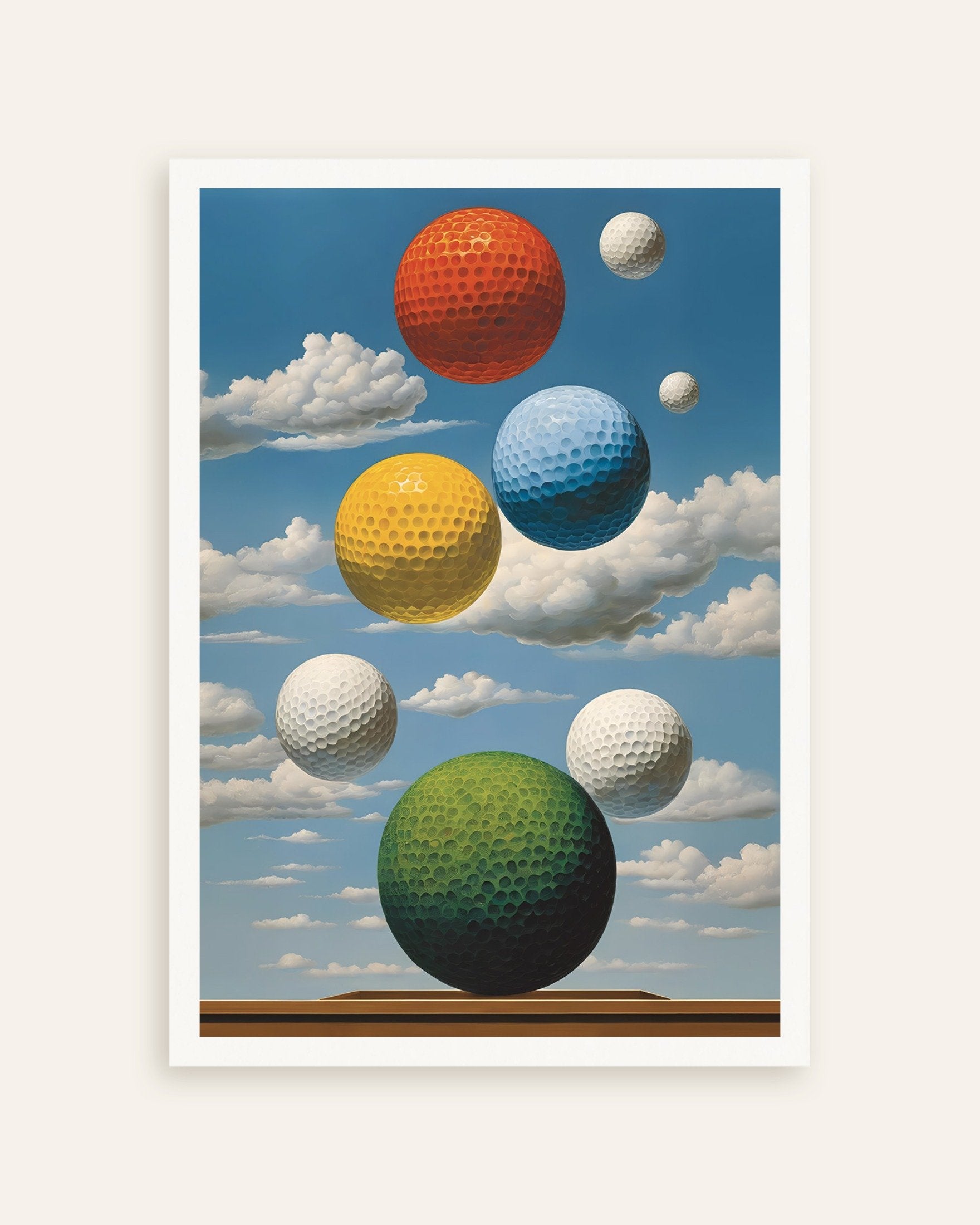 Poster of Golf worlds – Surreal sky poster, thumbnail