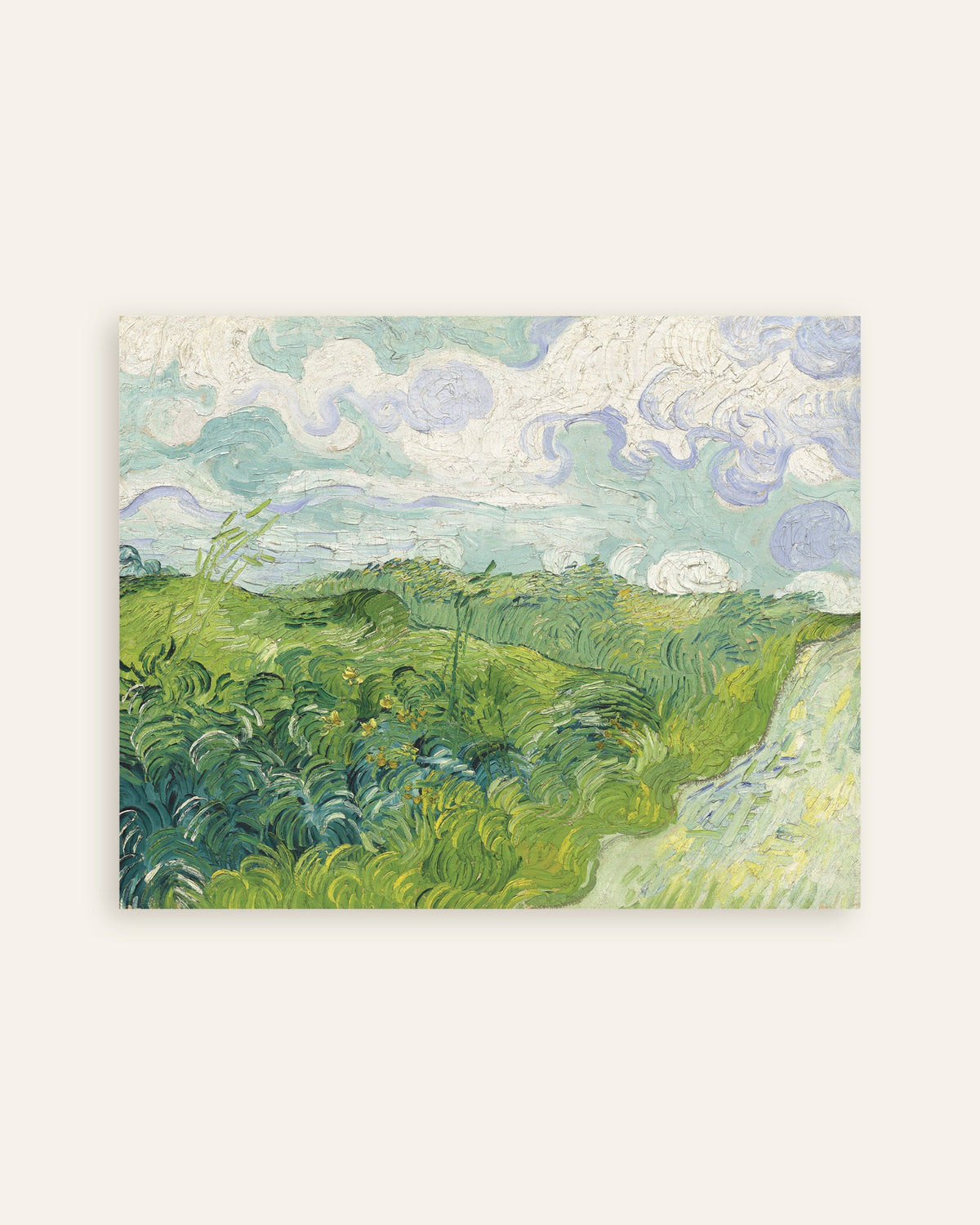 Poster „Grüne Weizenfelder, Auvers (1890) von Vincent van Gogh“, Vorschaubild