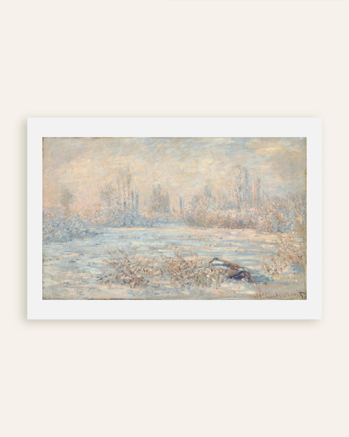 Poster La brina (1880) di Claude Monet, miniatura