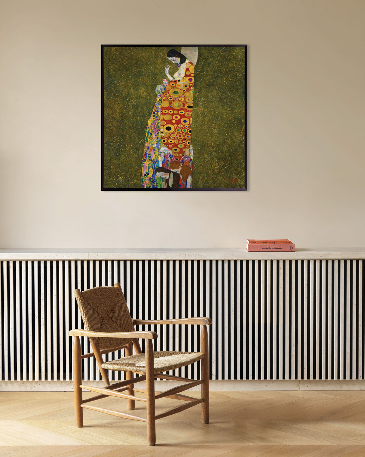 Poster La speranza II (1907–1908) di Gustav Klimt con cornice in metallo