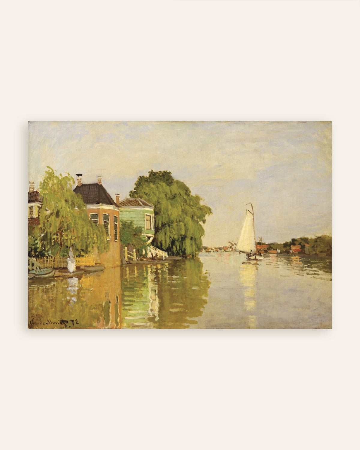 Affiche Maisons sur l'Achterzaan (1871) de Claude Monet, miniature