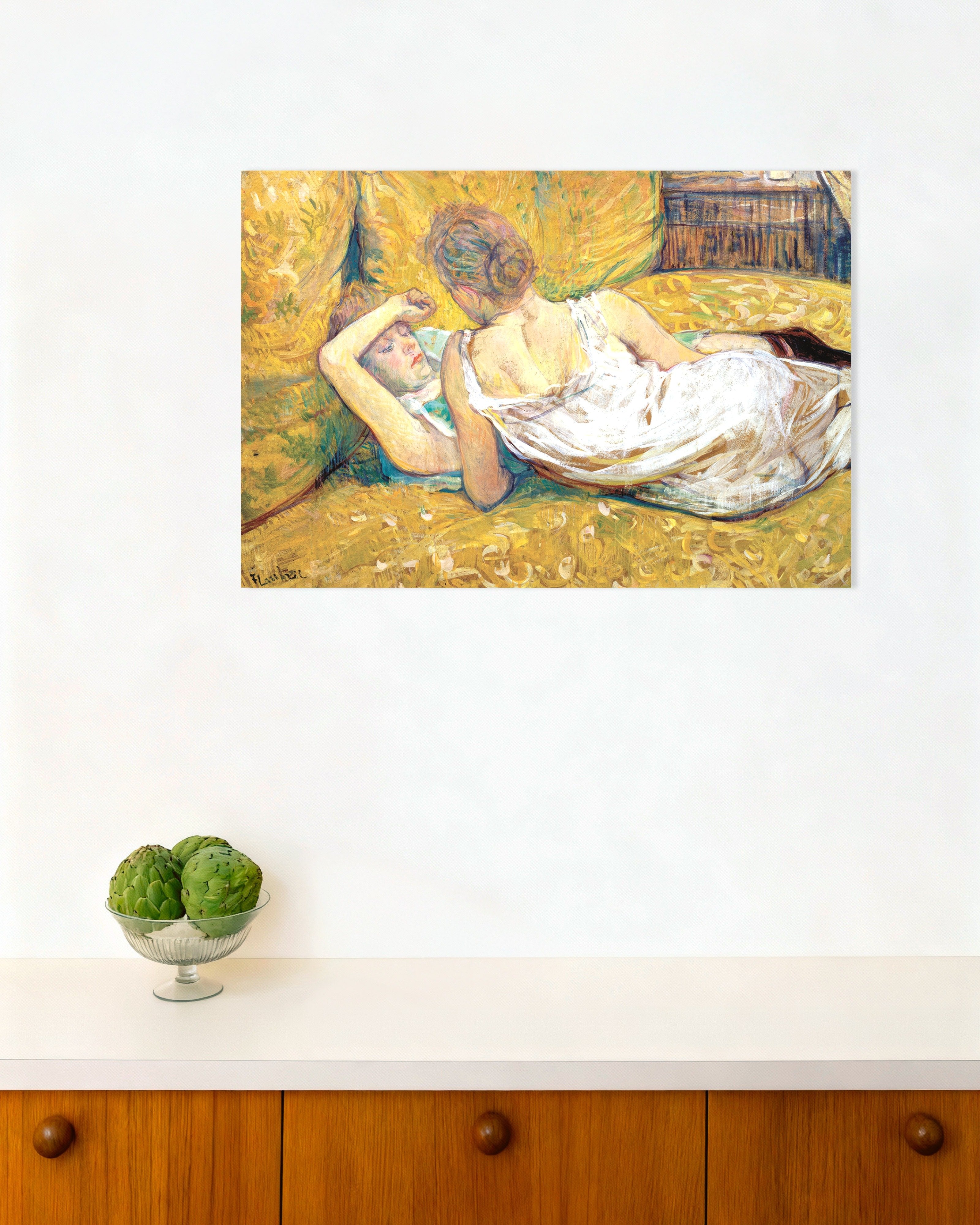 Poster of L'abandon (les deux amies) (1895) by Henri de Toulouse-Lautrec