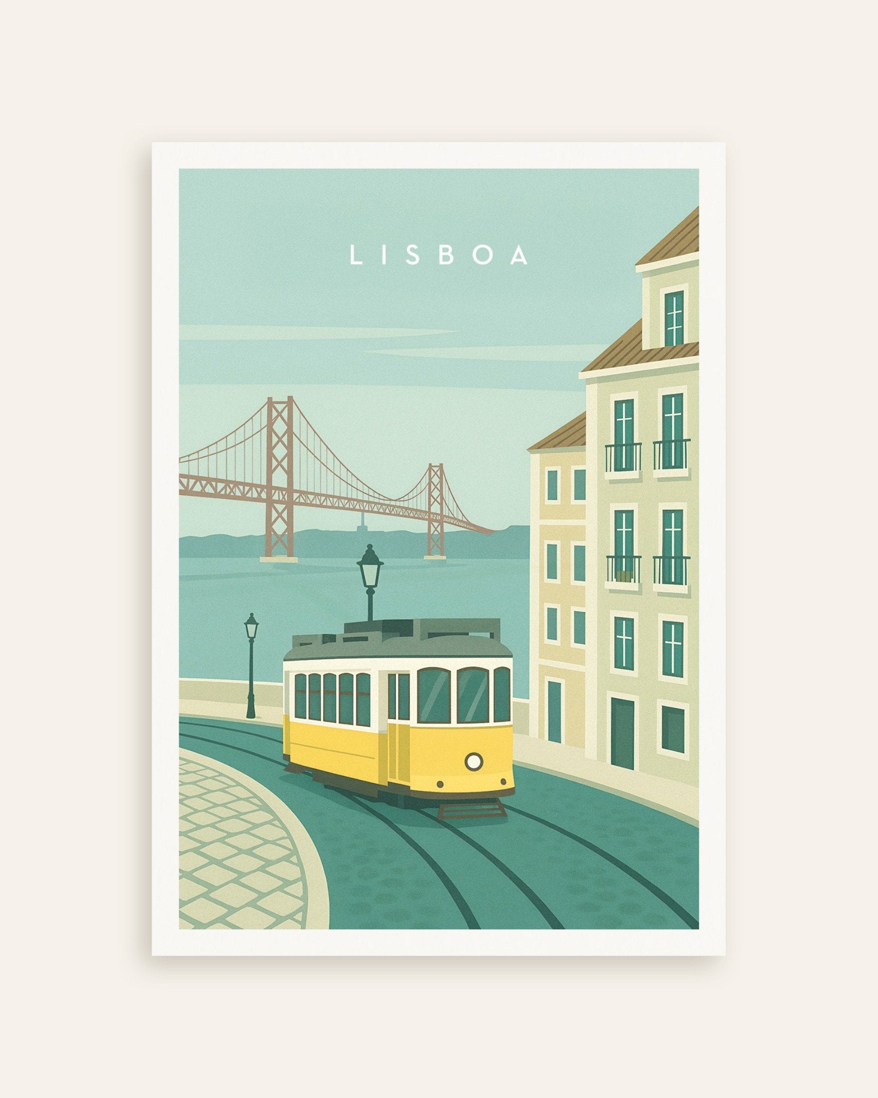 Poster of Lisbon Tram Wall Art Print, thumbnail
