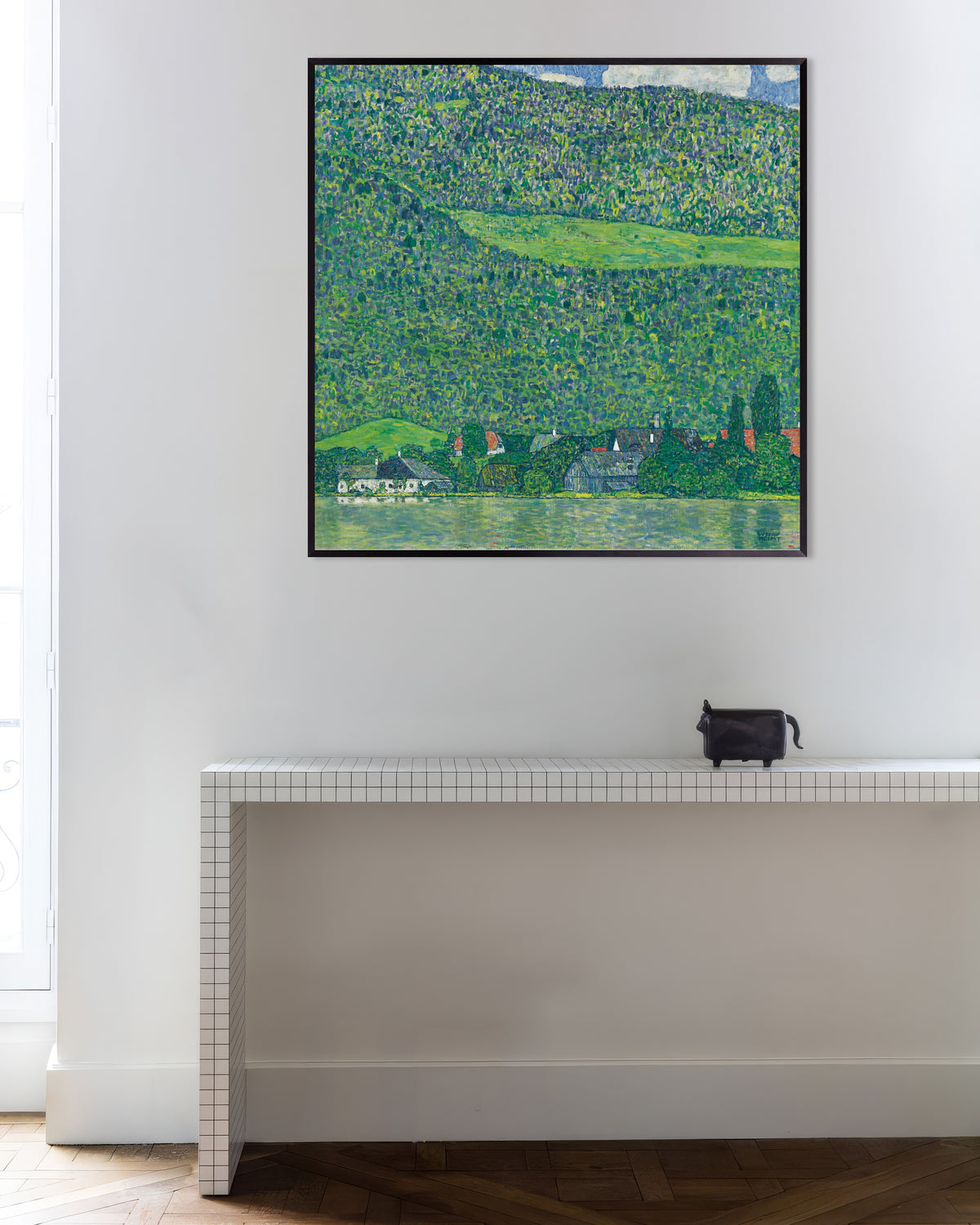 Poster di Litzlberg sul lago Attersee (1914–1915) di Gustav Klimt, con cornice in metallo
