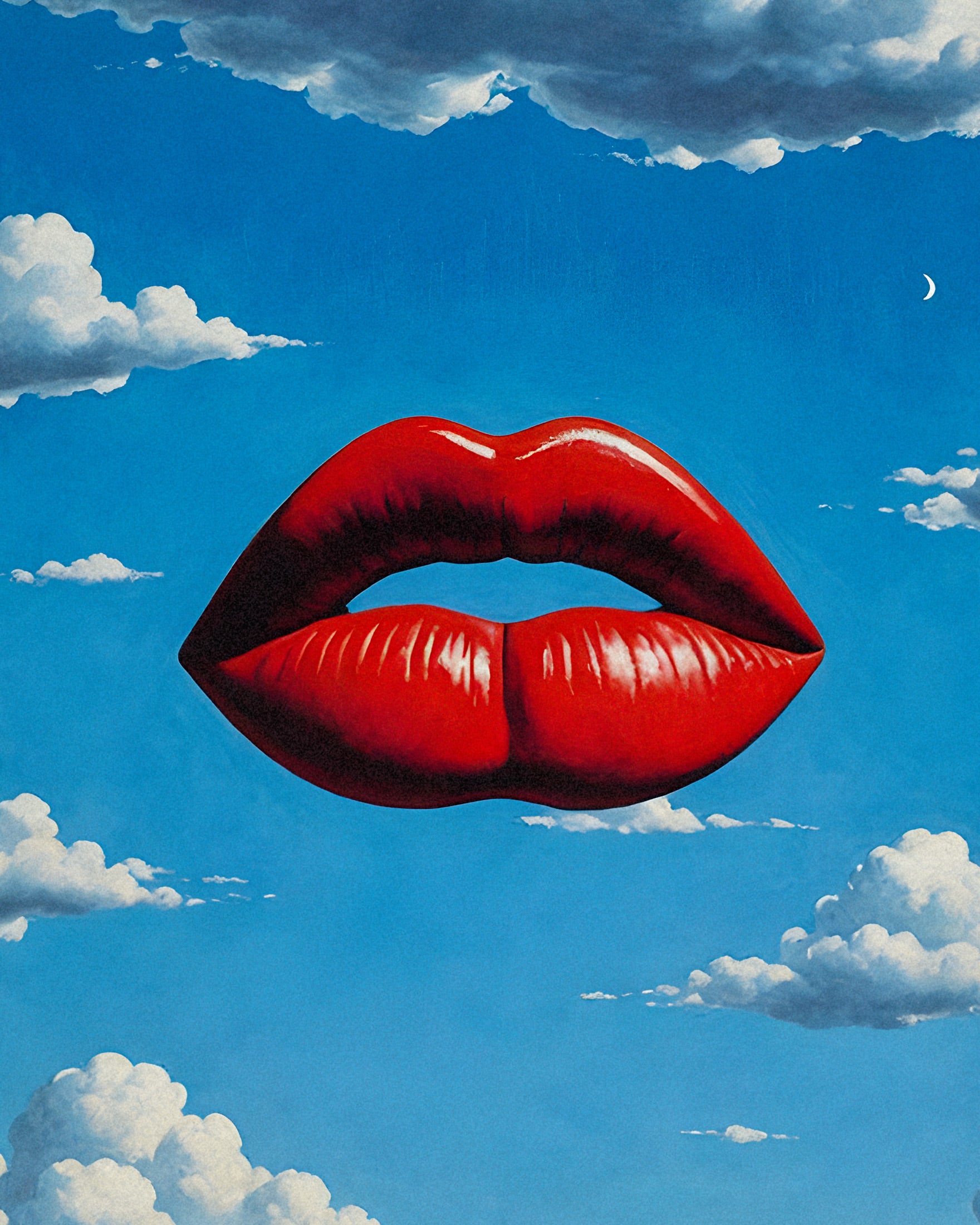 Poster Labbra Rosse – Arte Surrealista Onirica