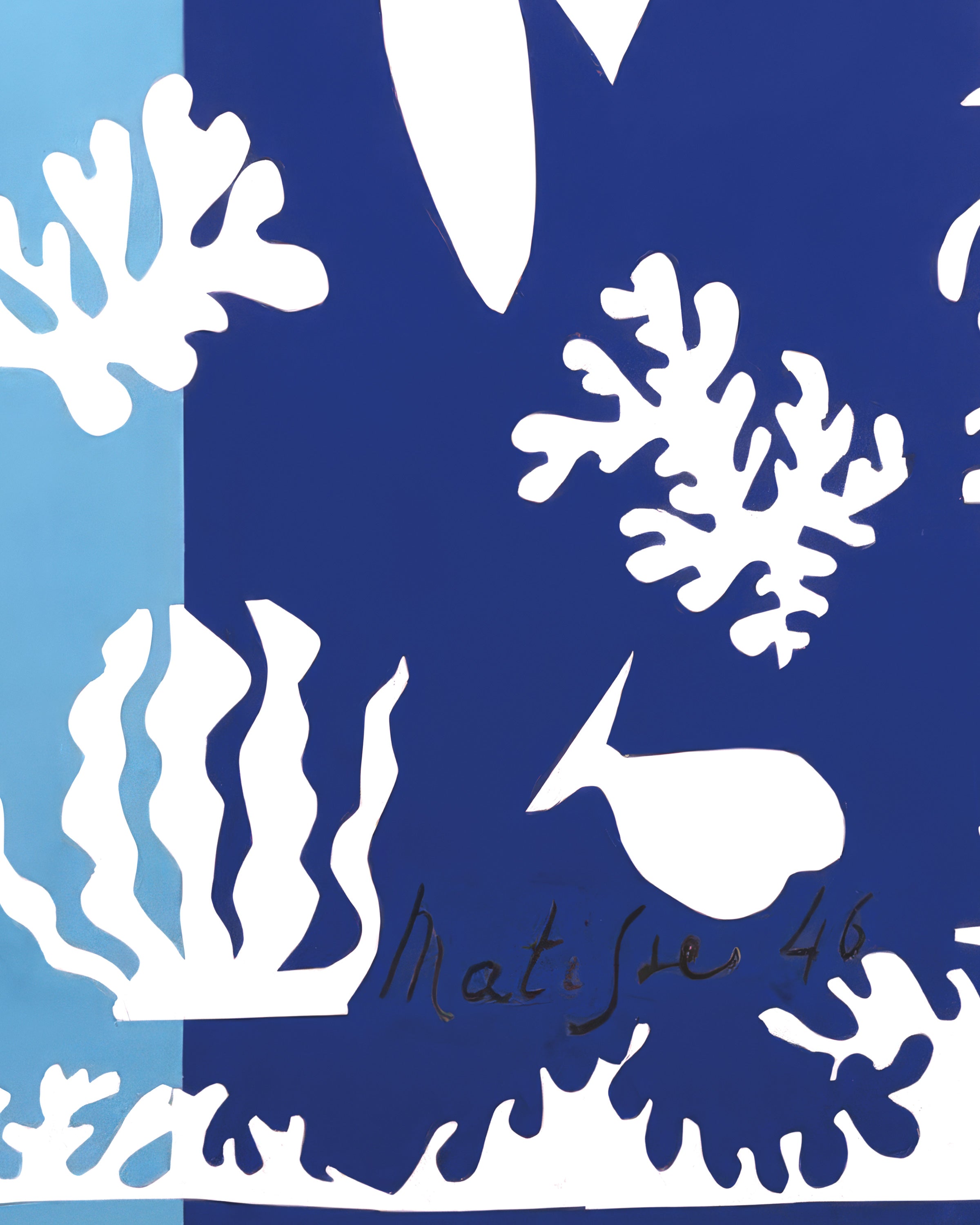 Polynesien, das Meer (1946) vo Henri Matisse - Plakat