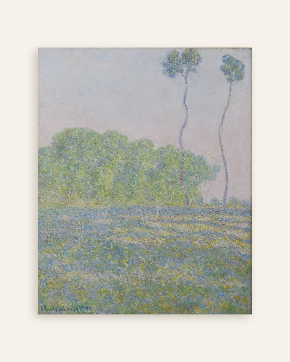 Affiche Prairie à Giverny (1894) de Claude Monet, miniature