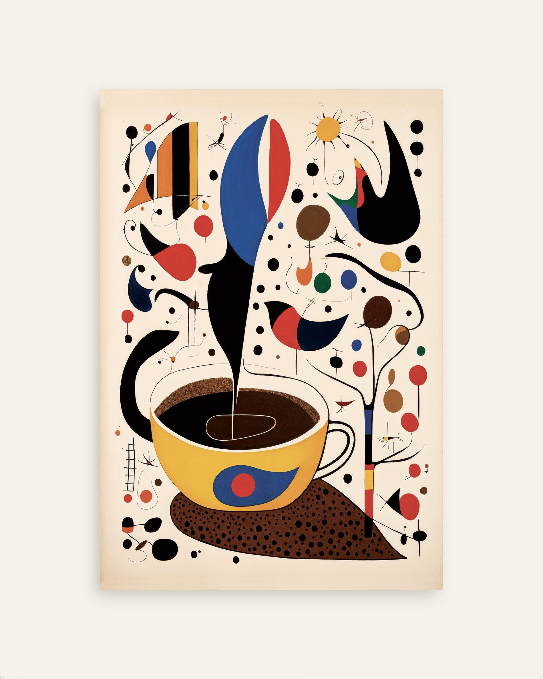 Poster of Morning coffee - Surrealist poster, thumbnail