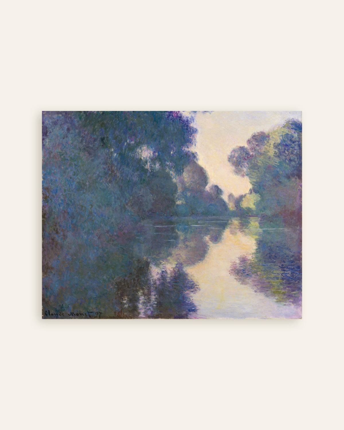 Affiche Matinée sur la Seine près de Giverny (1897) de Claude Monet, miniature