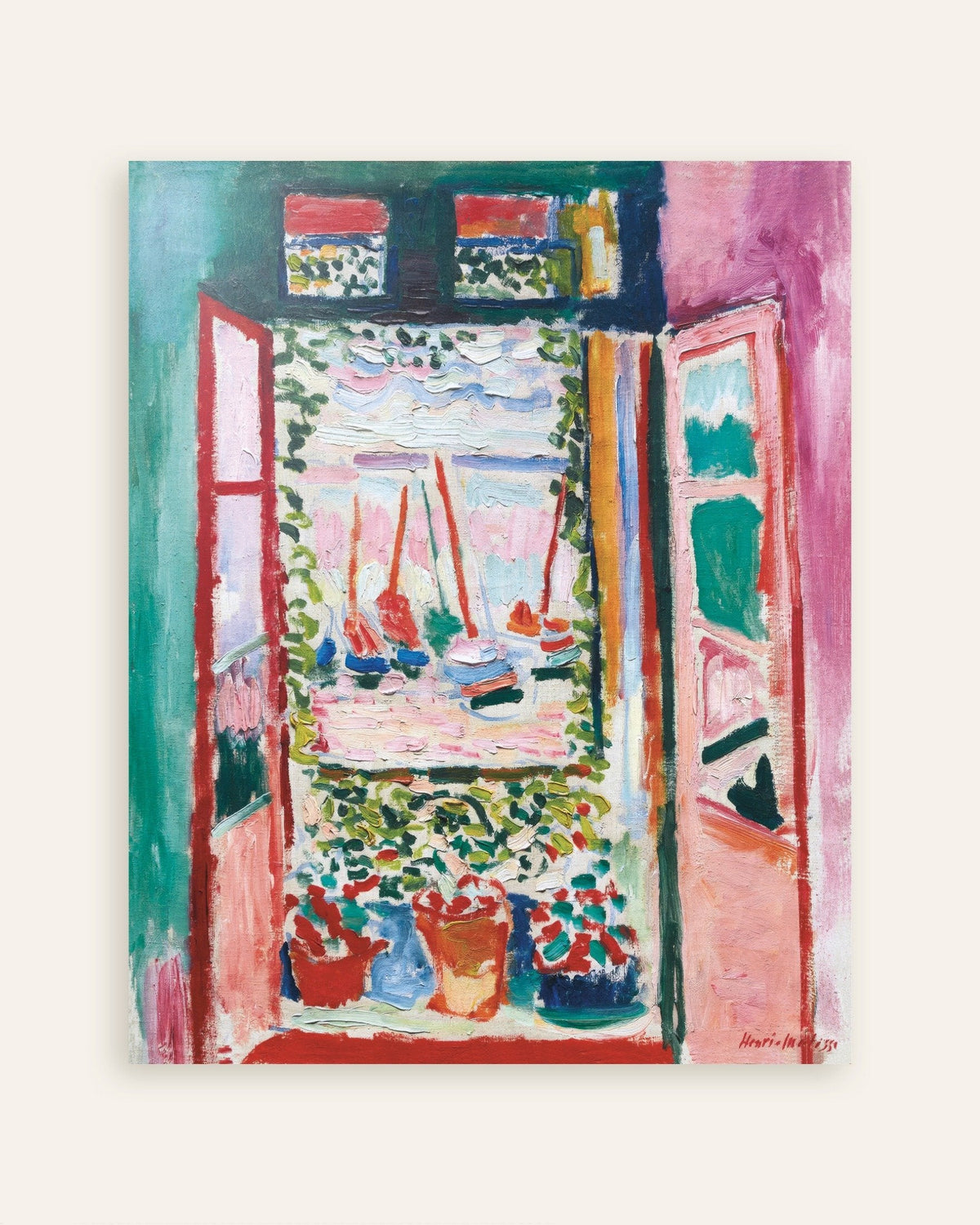 Offenes Fenster, Collioure von Henri Matisse, Miniaturansicht