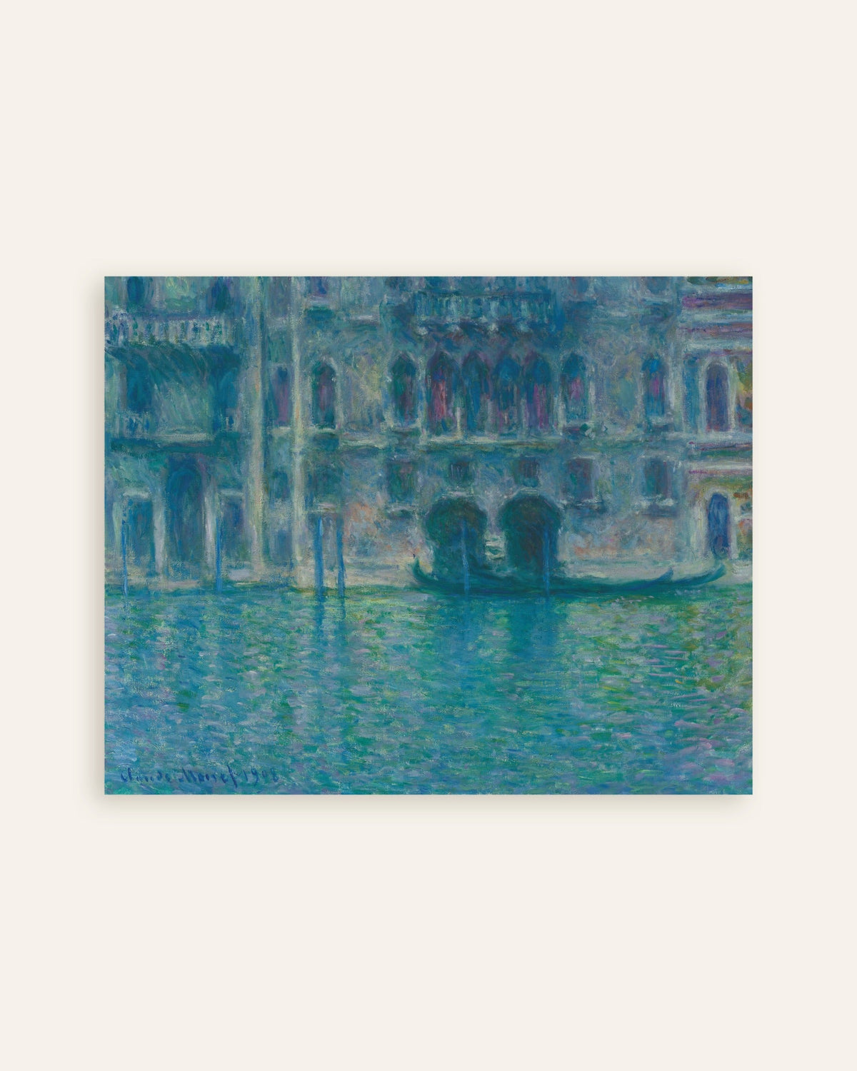 Poster Palazzo da Mula, Venedig (1908) von Claude Monet, Vorschaubild