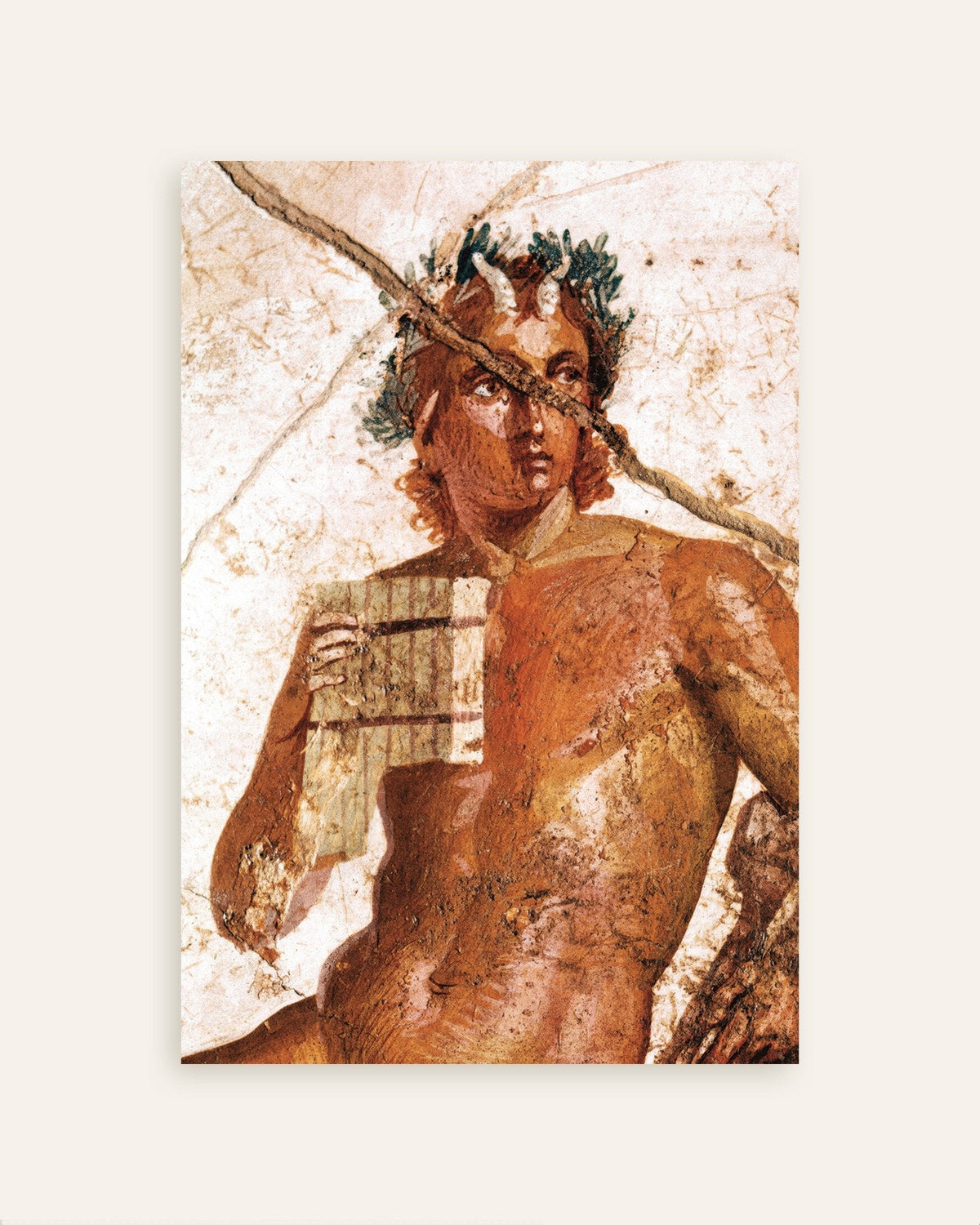 Poster dell'affresco di Pan musicista, Pompei