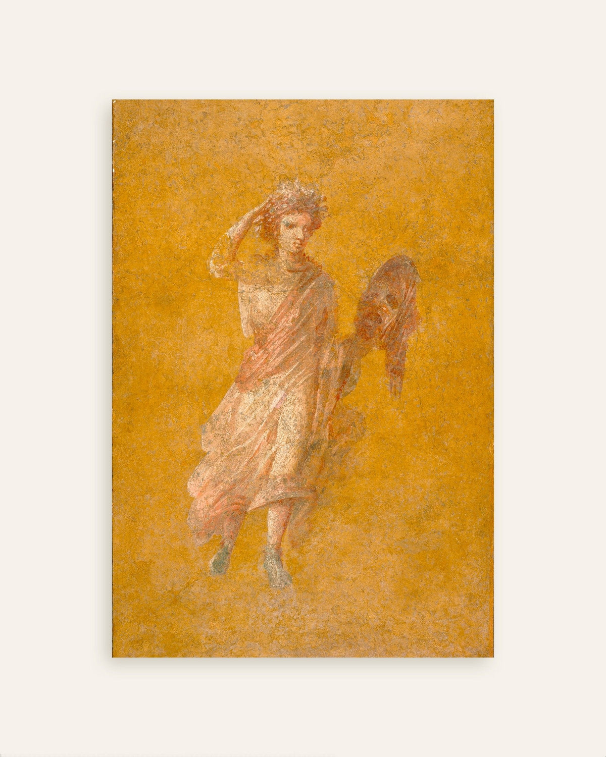Affiche du fragment de fresque de la muse Melpomène, Pompéi, l'une des affiches du lot