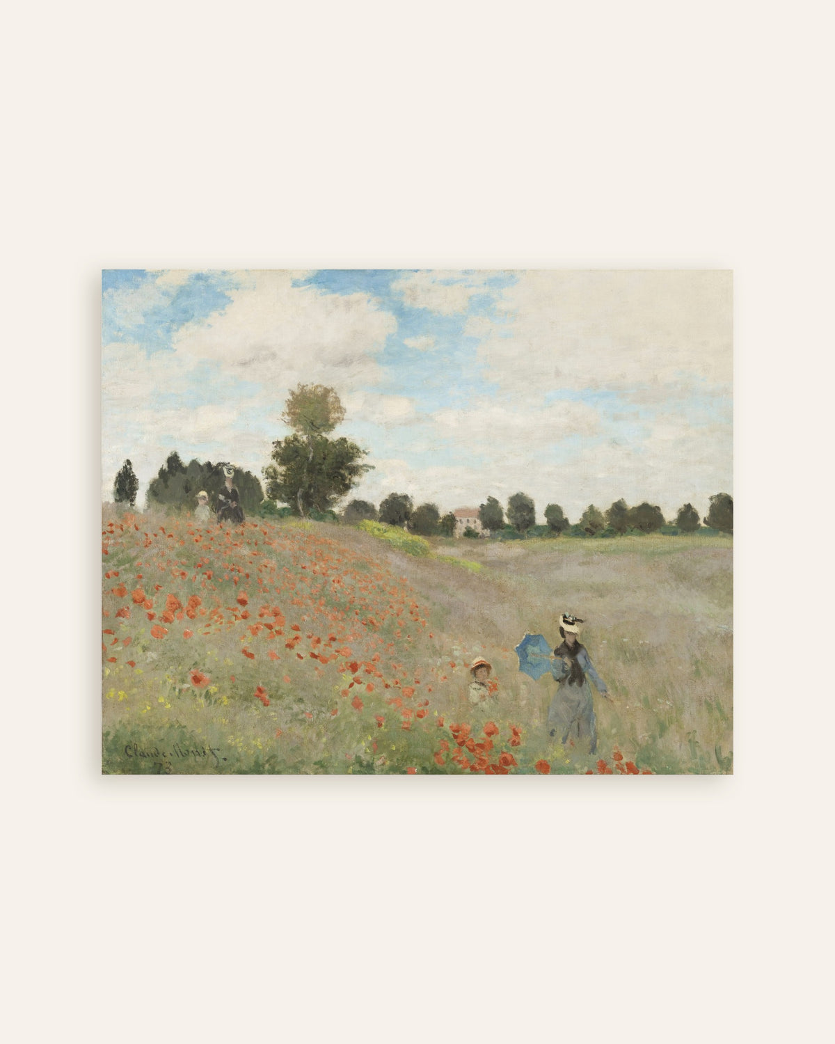 Poster Mohnfeld (1873) von Claude Monet, Vorschaubild
