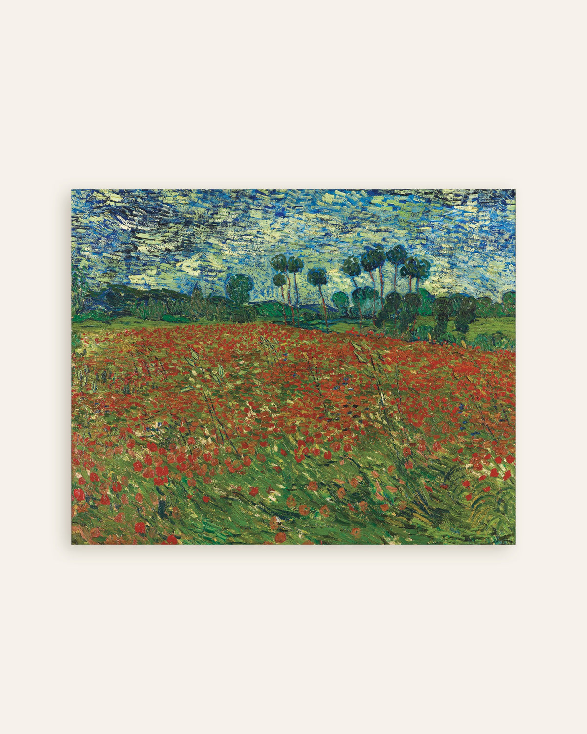 Poster de Champ de coquelicots (1890) de Vincent van Gogh, en vignette