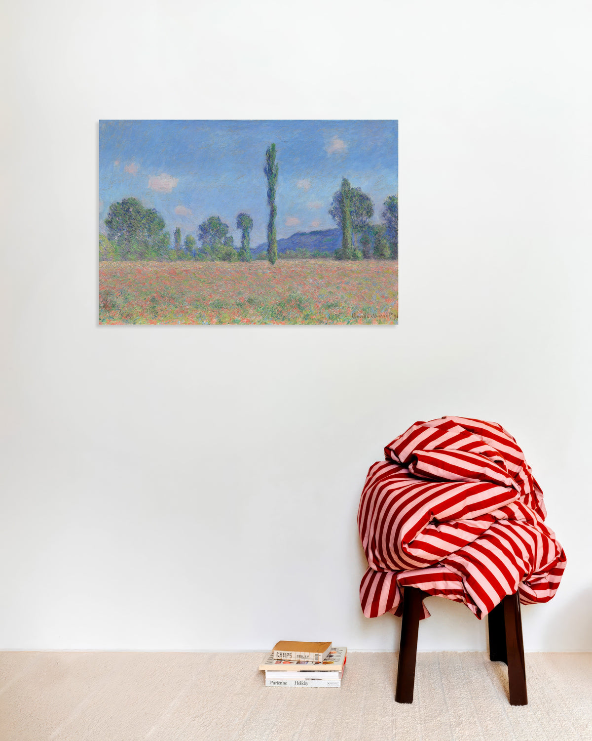 Poster Campo di papaveri, Giverny (1890) di Claude Monet