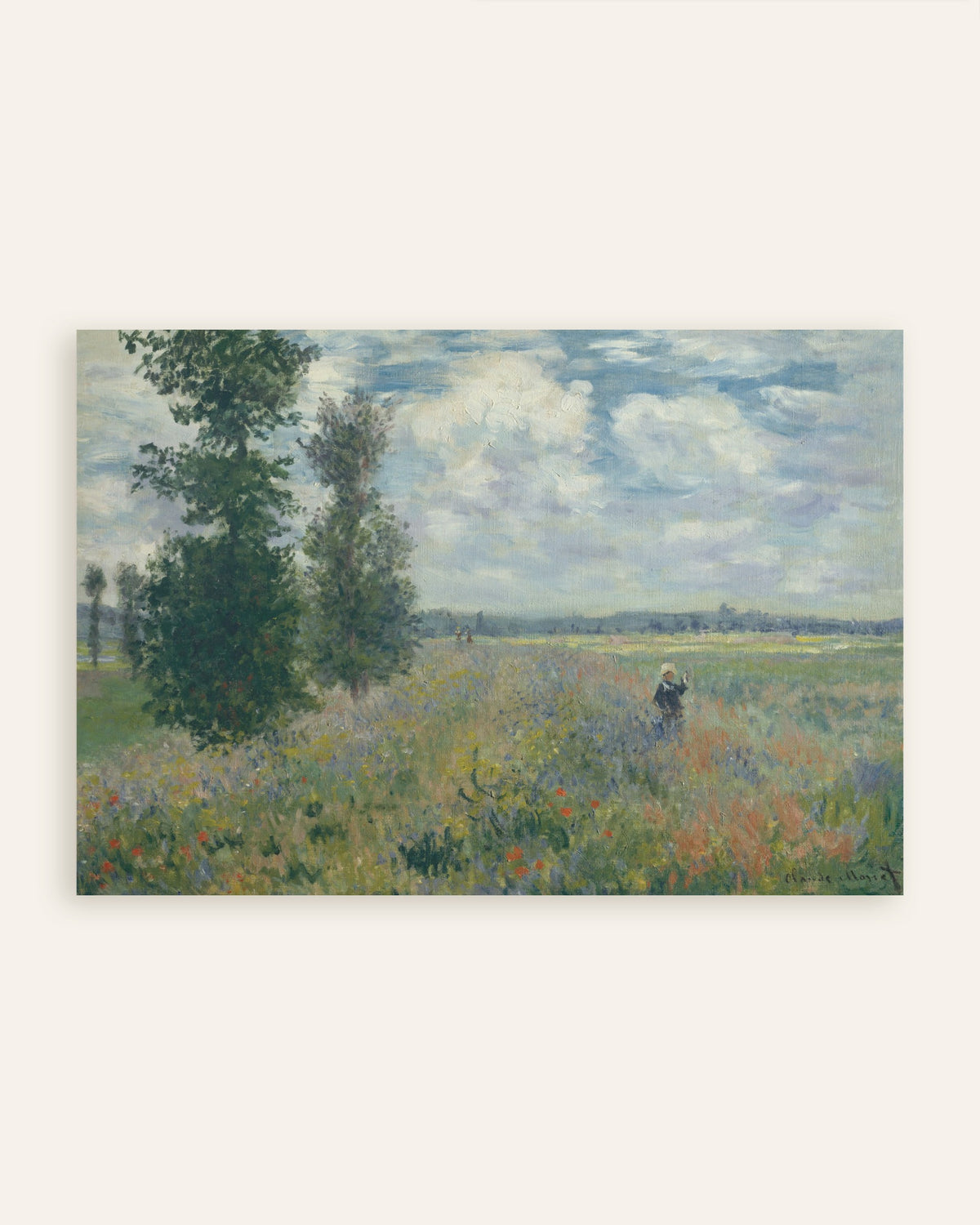 Affiche Champs de coquelicots près d'Argenteuil (1875) de Claude Monet, miniature