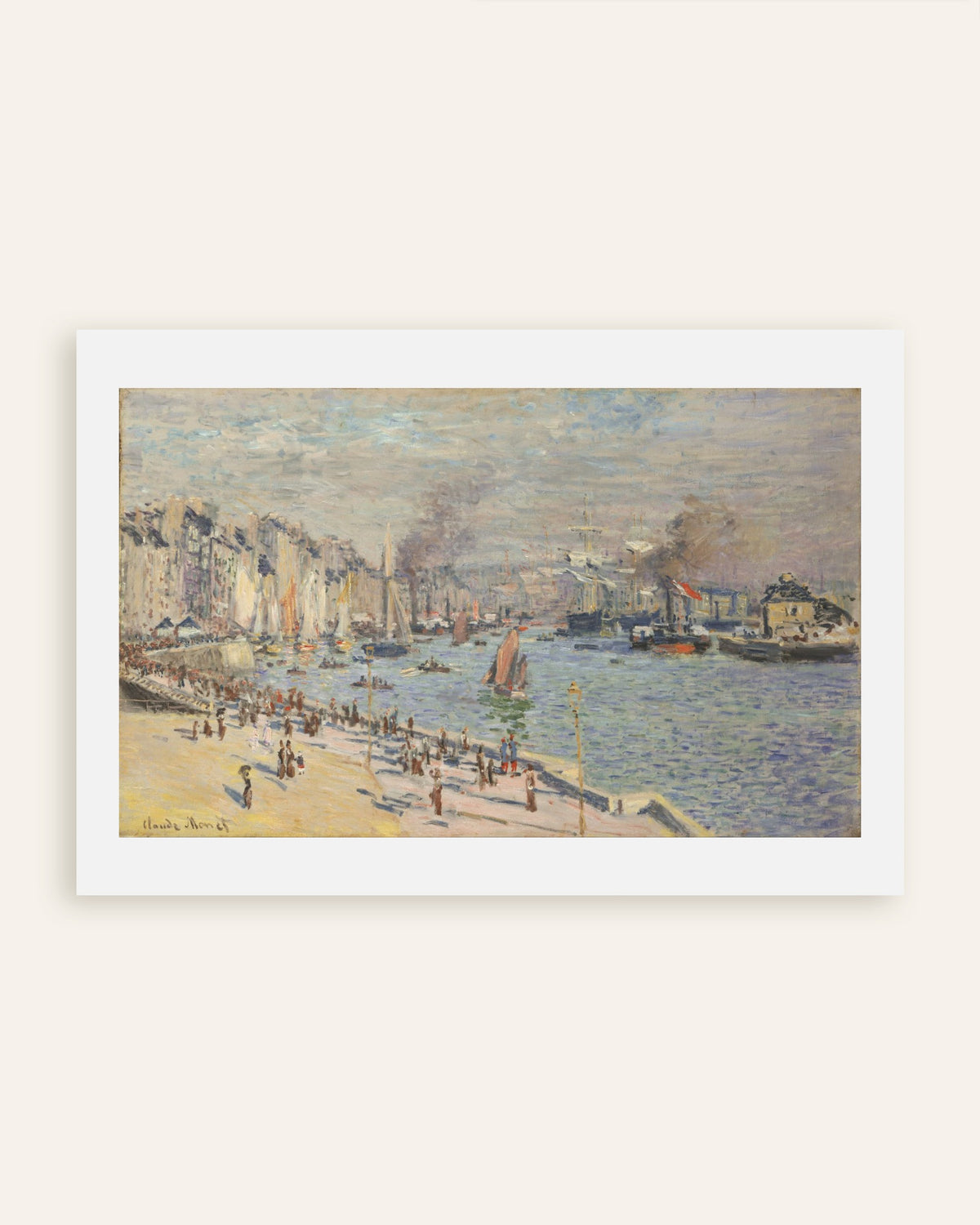 Poster Il porto di Le Havre (1874) di Claude Monet, miniatura